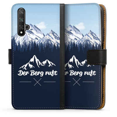 DeinDesign Handyhülle Wanderlust Berg Himmel Winterparadies, Huawei Nova 5T Hülle Handy Flip Case Wallet Cover Handytasche Leder