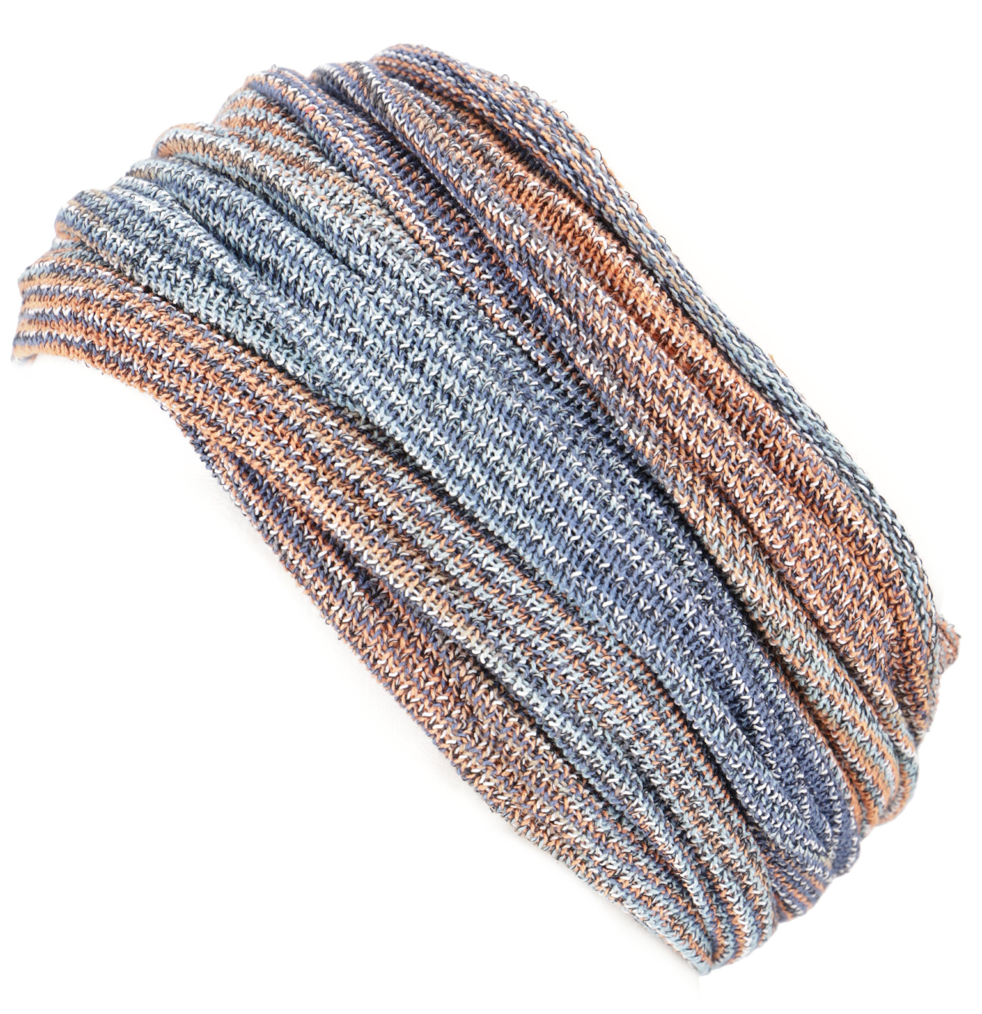 Magic Dread Loopschal Schlauchschal,.. Guru-Shop Stirnband blau/orange Hairband, Wrap,