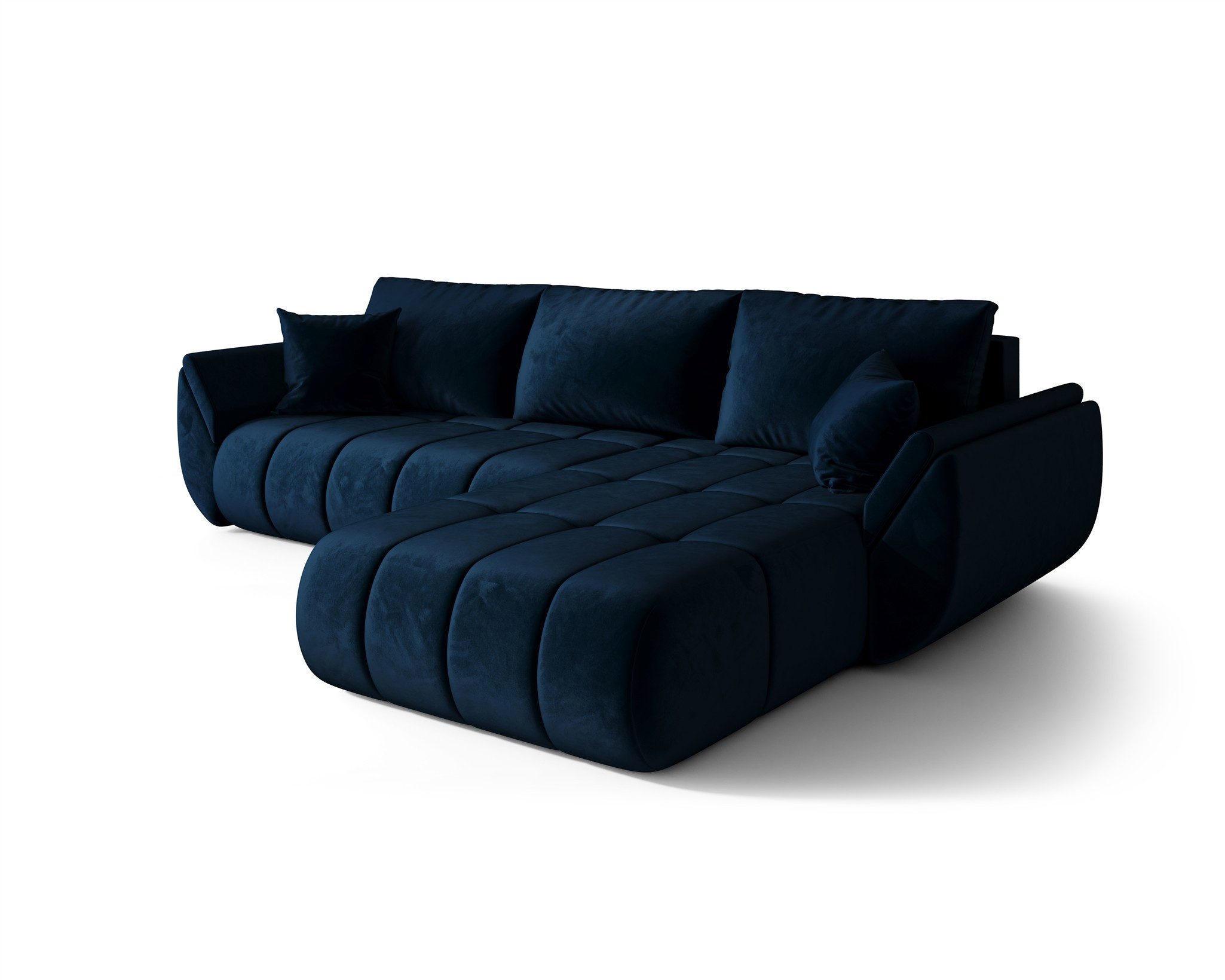 Fun Möbel Ecksofa Sofa MISATO mit Schlaffunktion in Stoff, incl. Bettkasten, Rundumbezug
