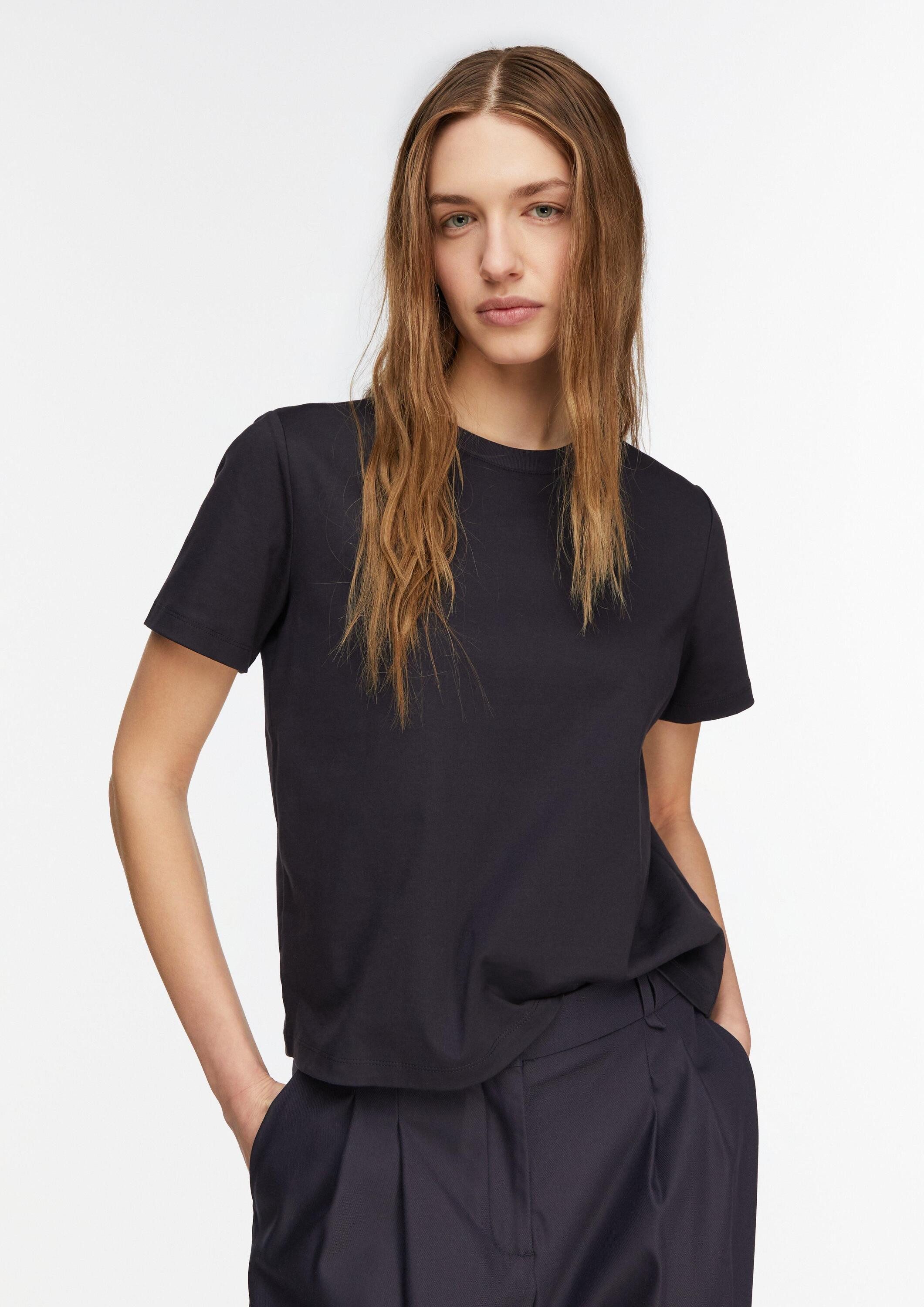 comma Kurzarmshirt T-Shirt Basic Shirt günstig online kaufen