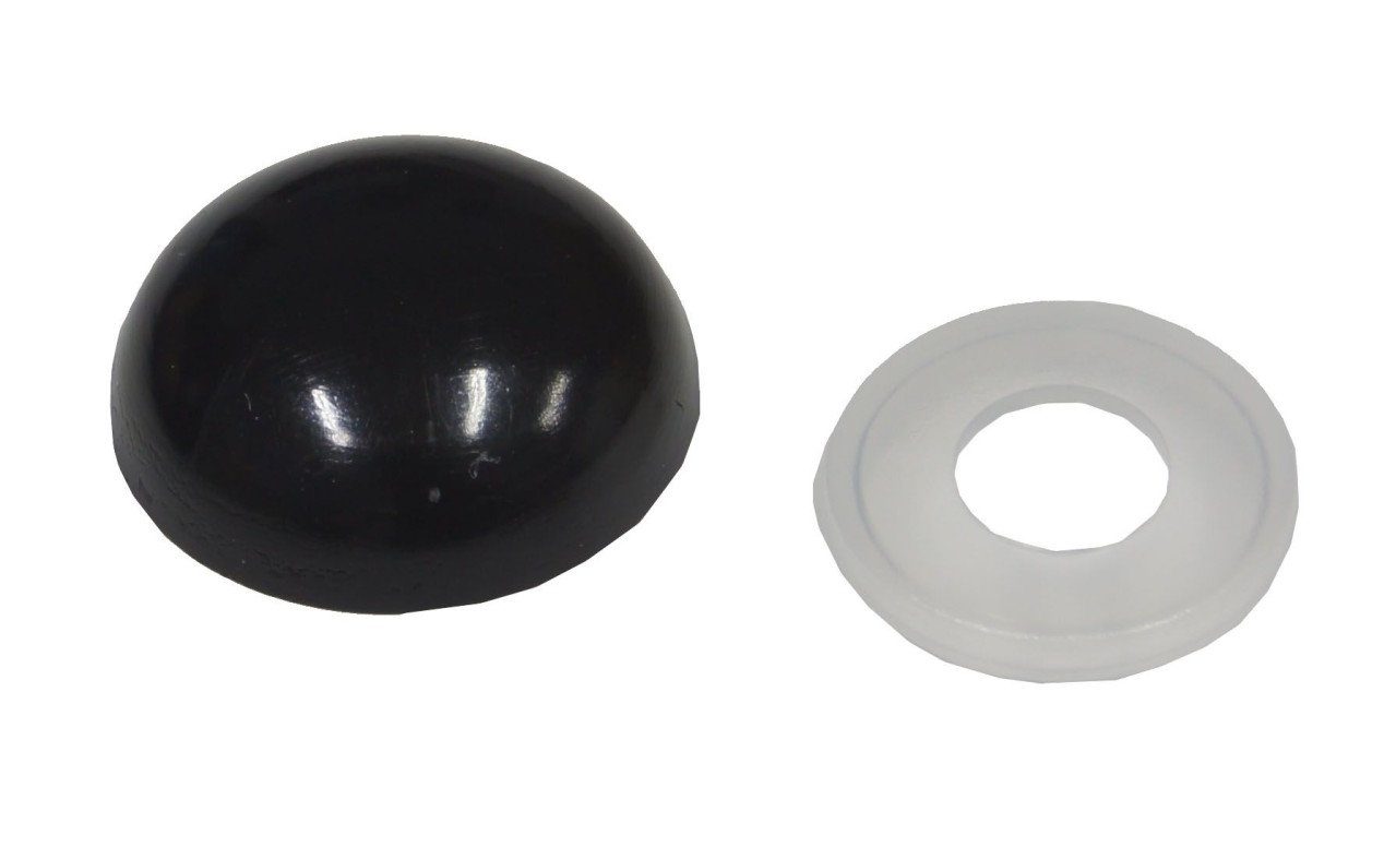 Connex Abdeckkappe Abdeckkappen Ø 15 mm schwarz