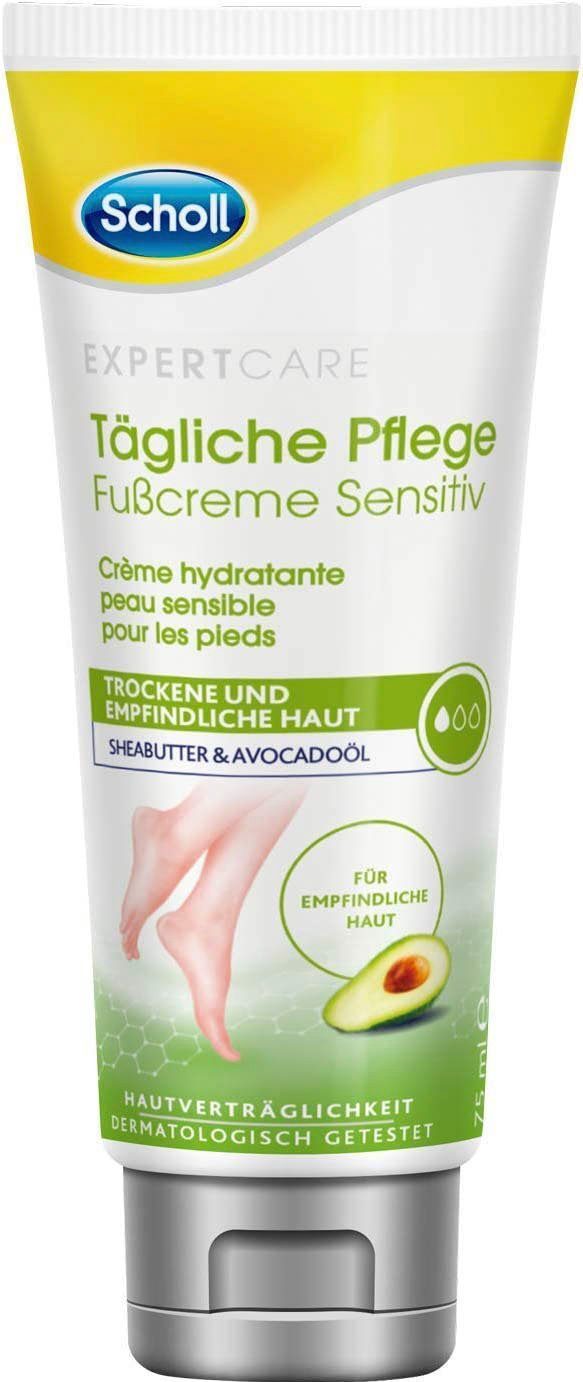 Scholl Fußcreme ExpertCare, Sensitive trockene Haut bis empfindliche für