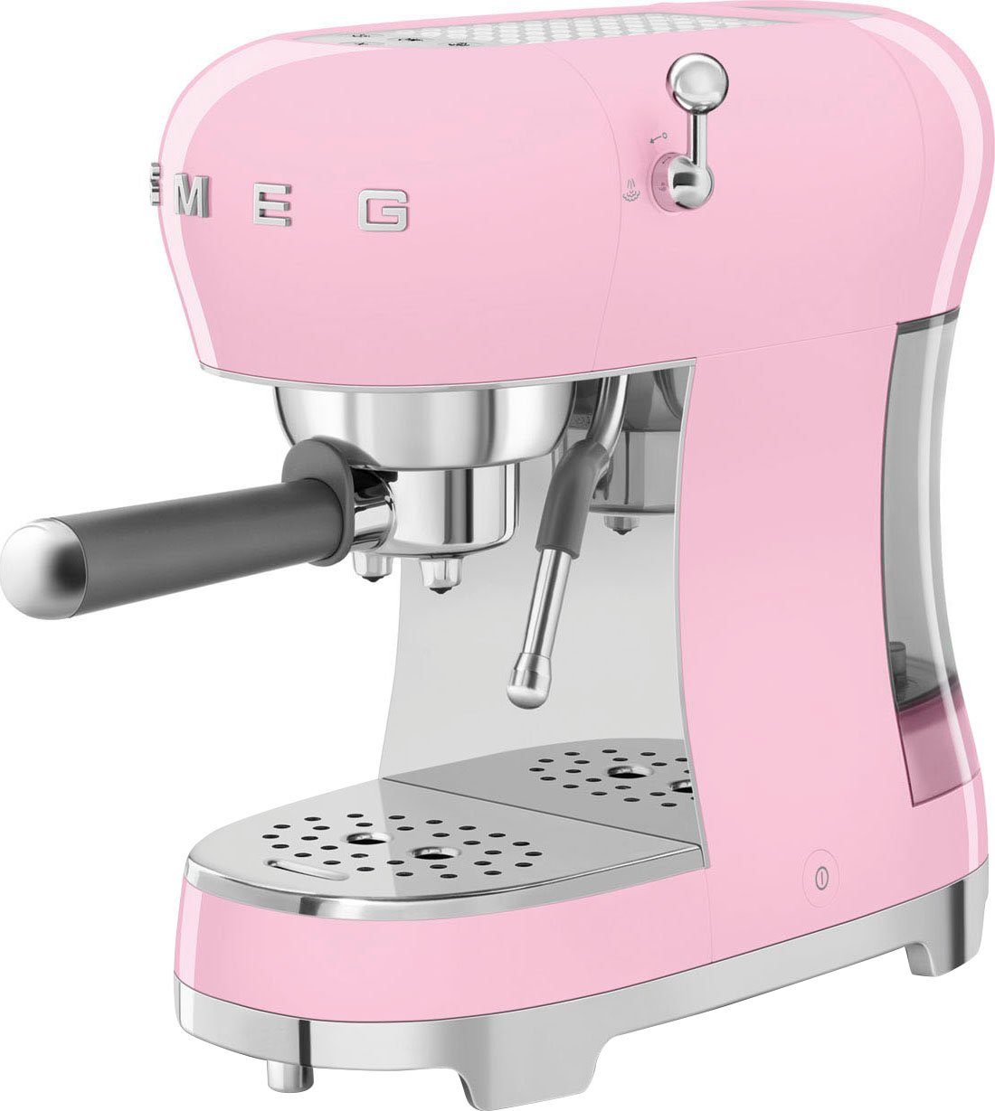 Smeg Espressomaschine ECF02PKEU, Herausnehmbare Tassenablage