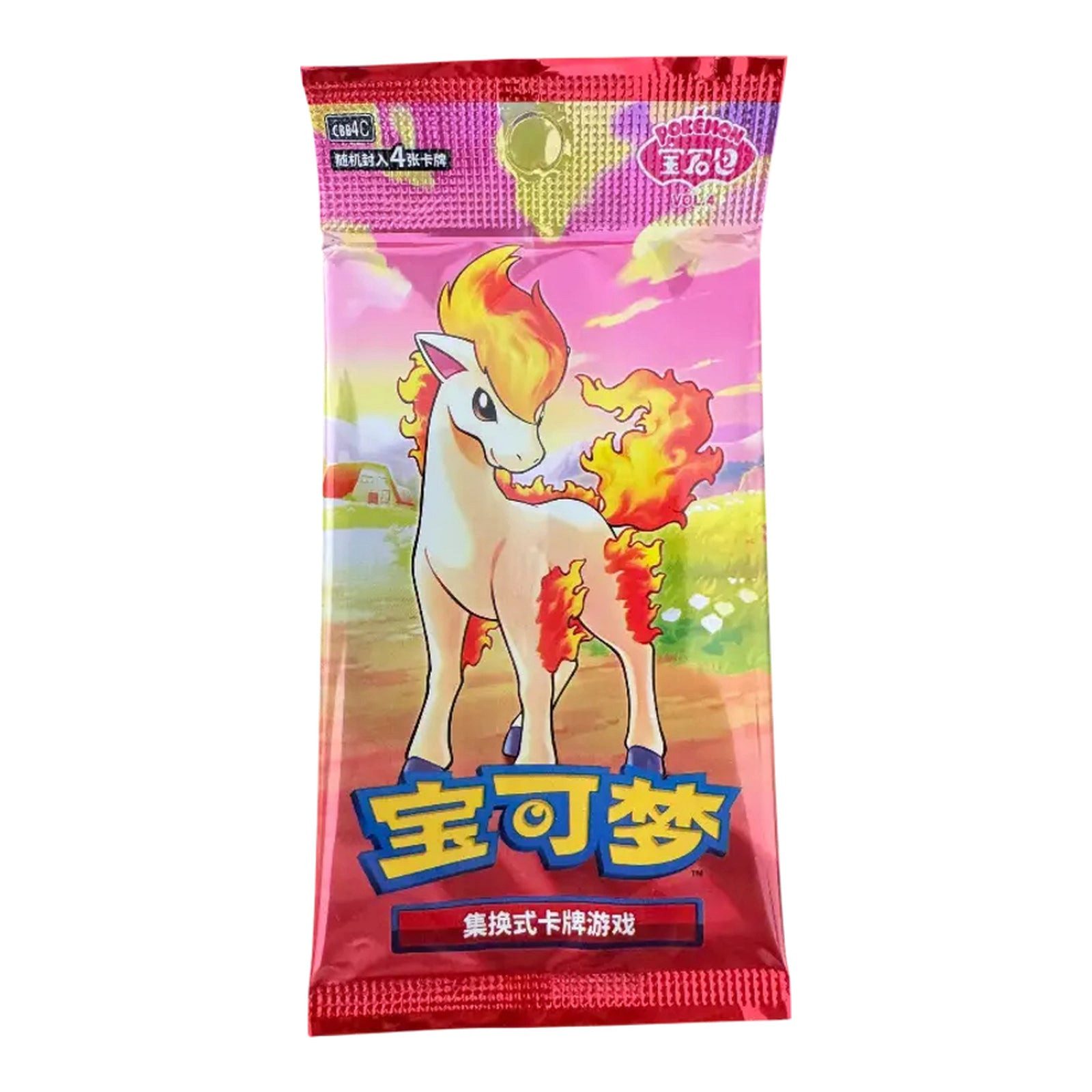 The Pokémon Company Sammelkarte Pokémon GEM Pack Vol. 3–6 – Booster oder Display Chinesisch, GEM Pack Vol. 4 – 1 Booster;originalversiegelt