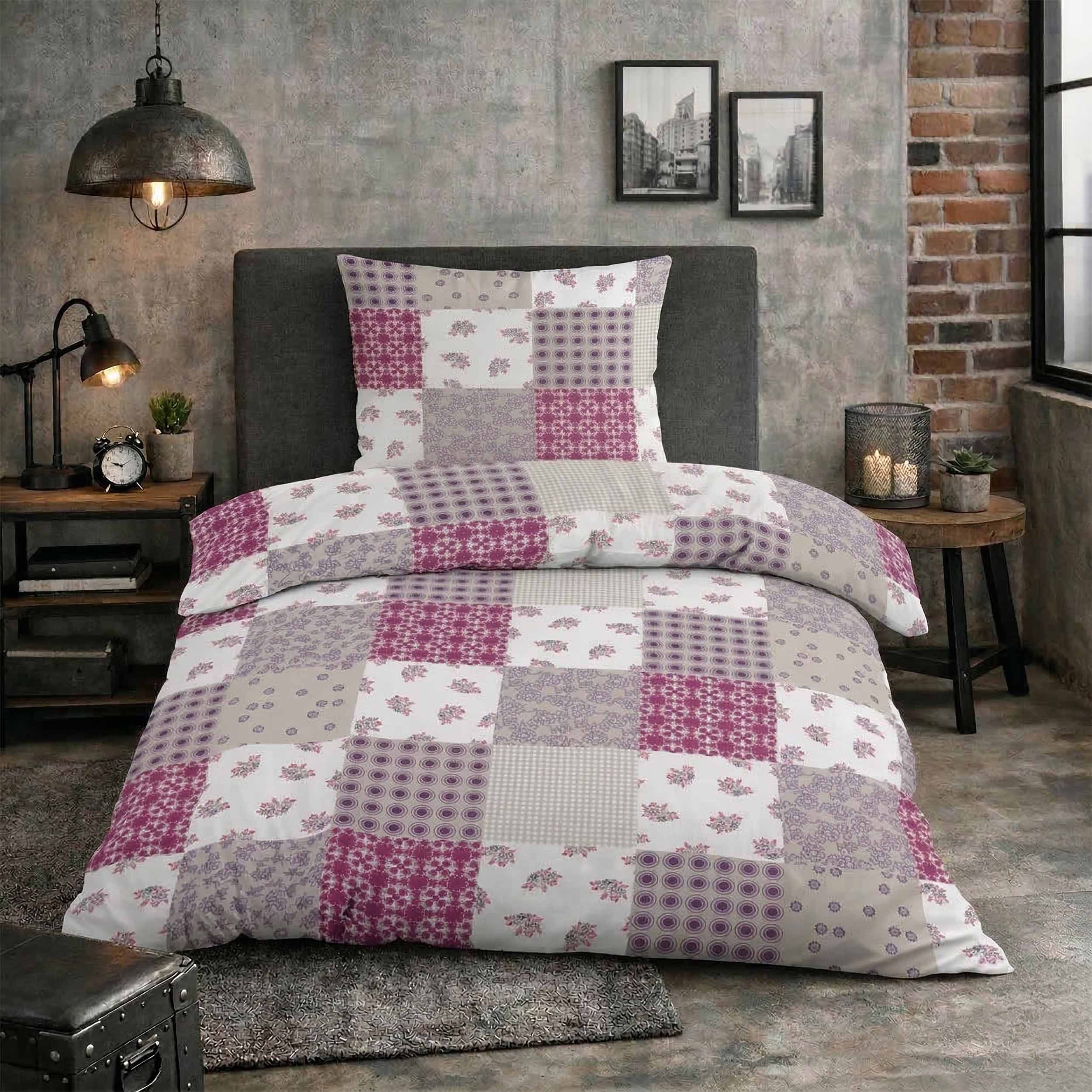 Casa Colori Bettwäsche Renforce 135x200 cm aus 100% Baumwolle ...