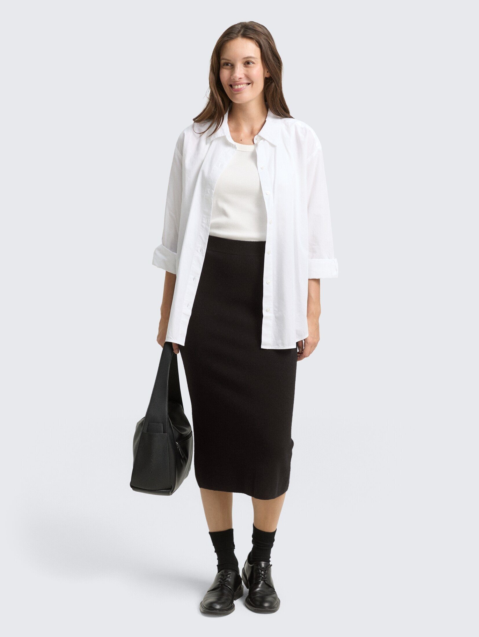 TOM TAILOR Sommerrock Röcke Midi-Rock mit Schlitz günstig online kaufen