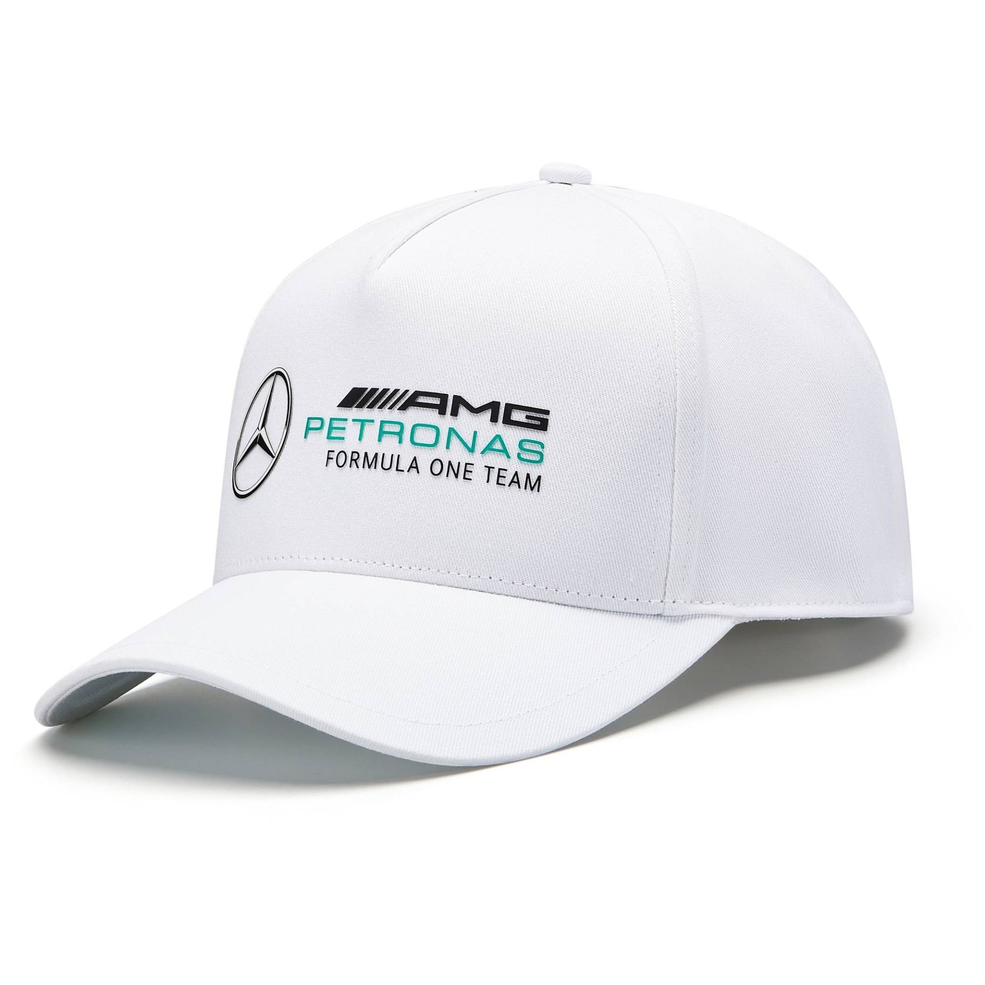 Racer Größenverstellbar Cap Mercedes (Weiß) Petronas AMG Baseball