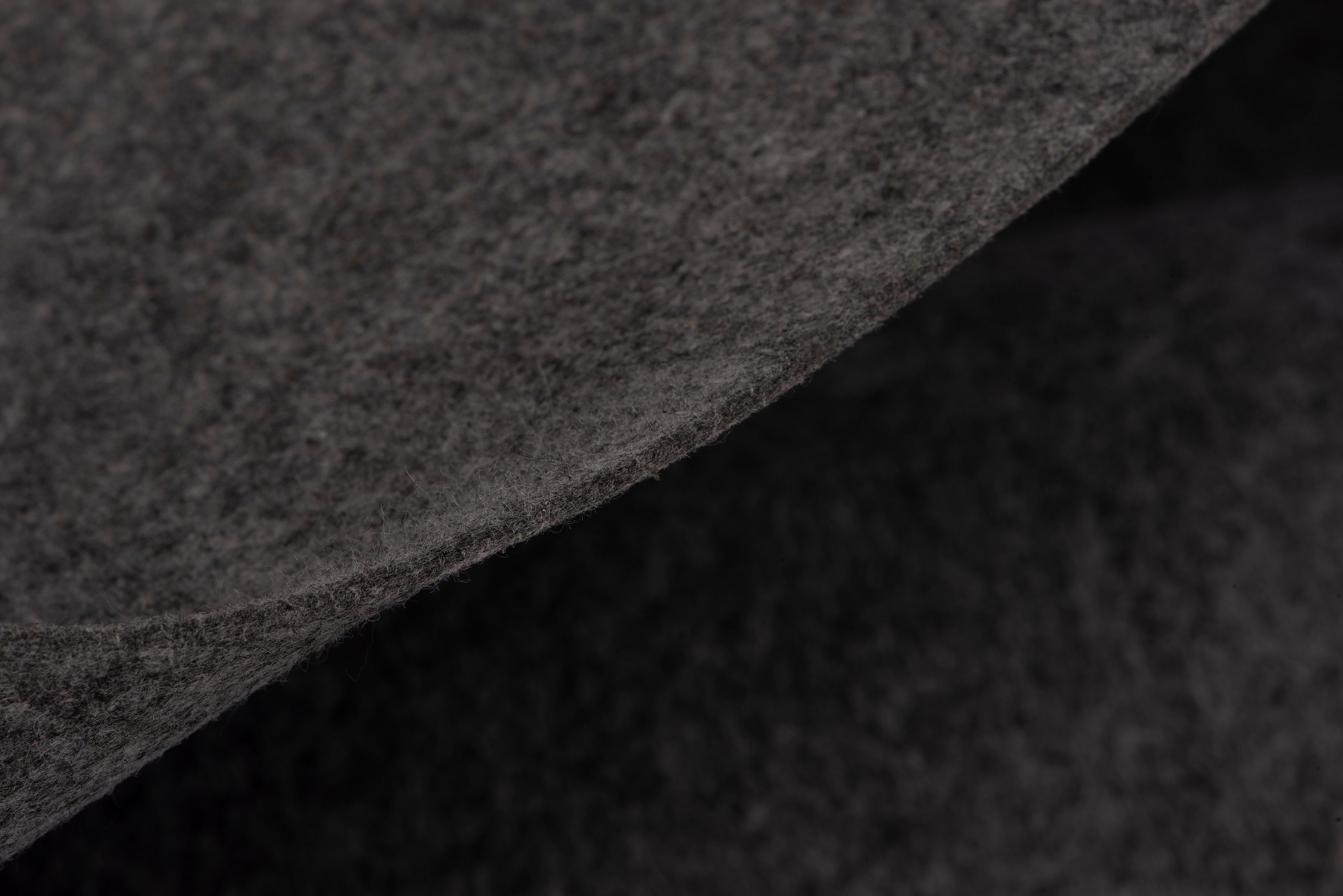 sunnypillow Stoff Filz Filzstoff Bastelfilz Dekorationsfilz Weicher Dekofilz Taschenfilz, Breite : 150 cm, Dicke : 3mm, Meterware : 1 m, Farbe: Grau