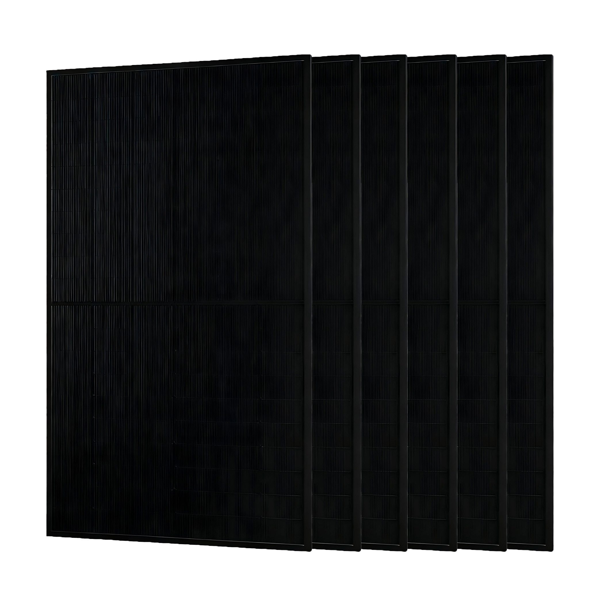 JA SOLAR Solarmodul Solarmodul 500W N-Type Bifazia Glas-Glas, 22.6% Efficiency full black, 500 W, Monokristallin, (6-St., 1/2/4/6/12/24/36 Pcs JA Solar 500W solarmodul), IP68