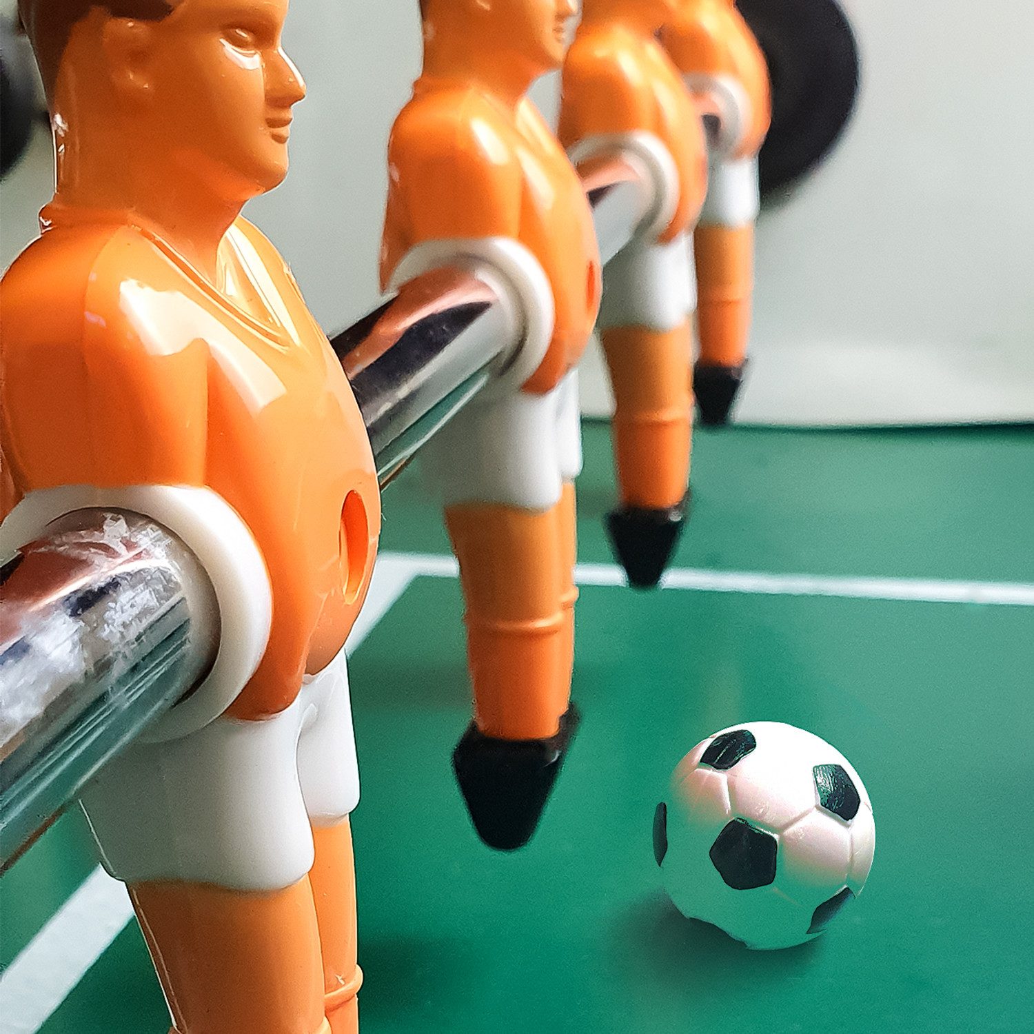 eyepower Tischfußballspiel Figuren - 22 Kickerfiguren Brasilien Niederlande - 13 mm Tischkicker (22-tlg), Tischfußball Ersatzfiguren - Kicker Figurenset - Kickerspieler Ersatz