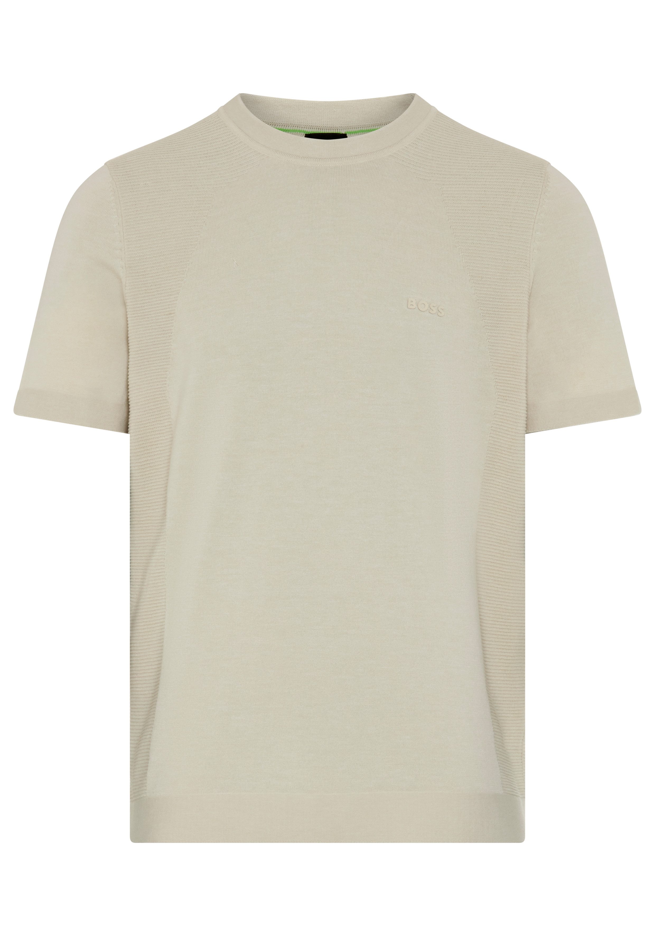 BOSS GREEN Kurzarmpullover KN_Momentum-Lite TS Kurzarm, Regular Fit, Baumwollmischung