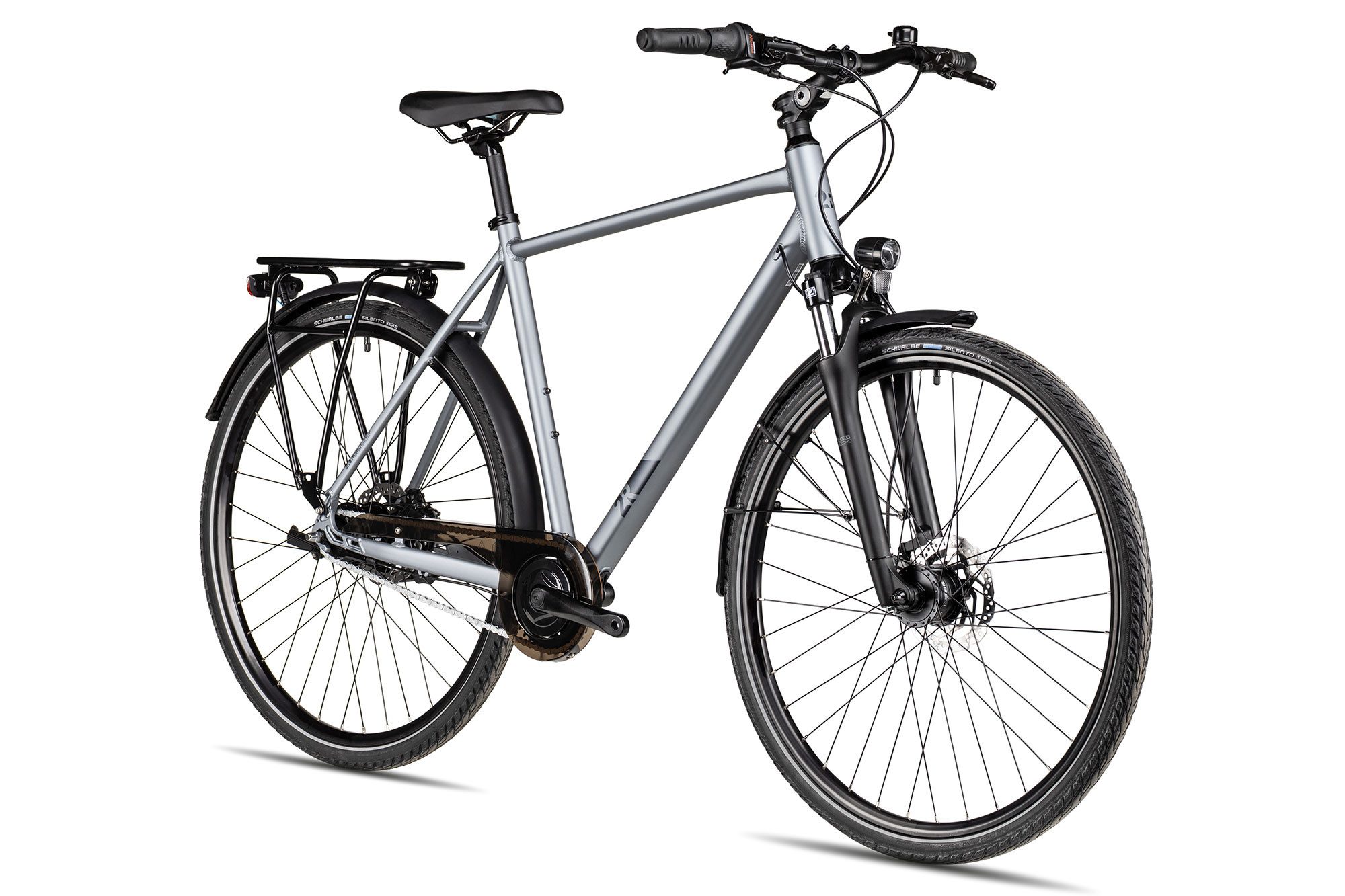 2R Manufaktur Cityrad TRX GO, 7 Gang Shimano Nexus 7-Gang SG-C3001-7D Schaltwerk, Nabenschaltung Freilauf, hydraulische Scheibenbremse schwarz/grau