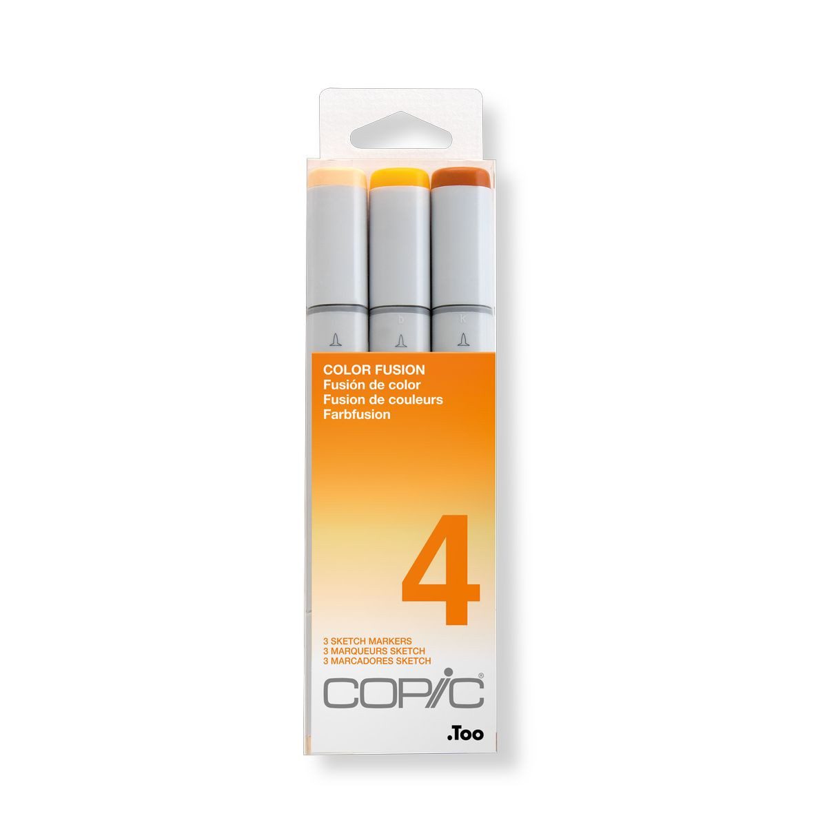 COPIC Copic Pinselmarker Set Sketch Color Fusion 4 3 Stück