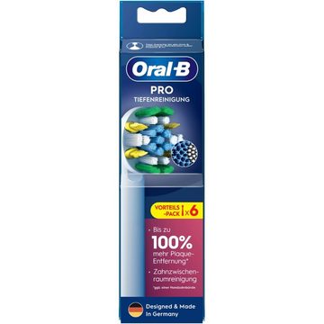 Oral-B Aufsteckbürsten Pro Tiefenreinigung 6er - Aufsteckbürsten - weiß