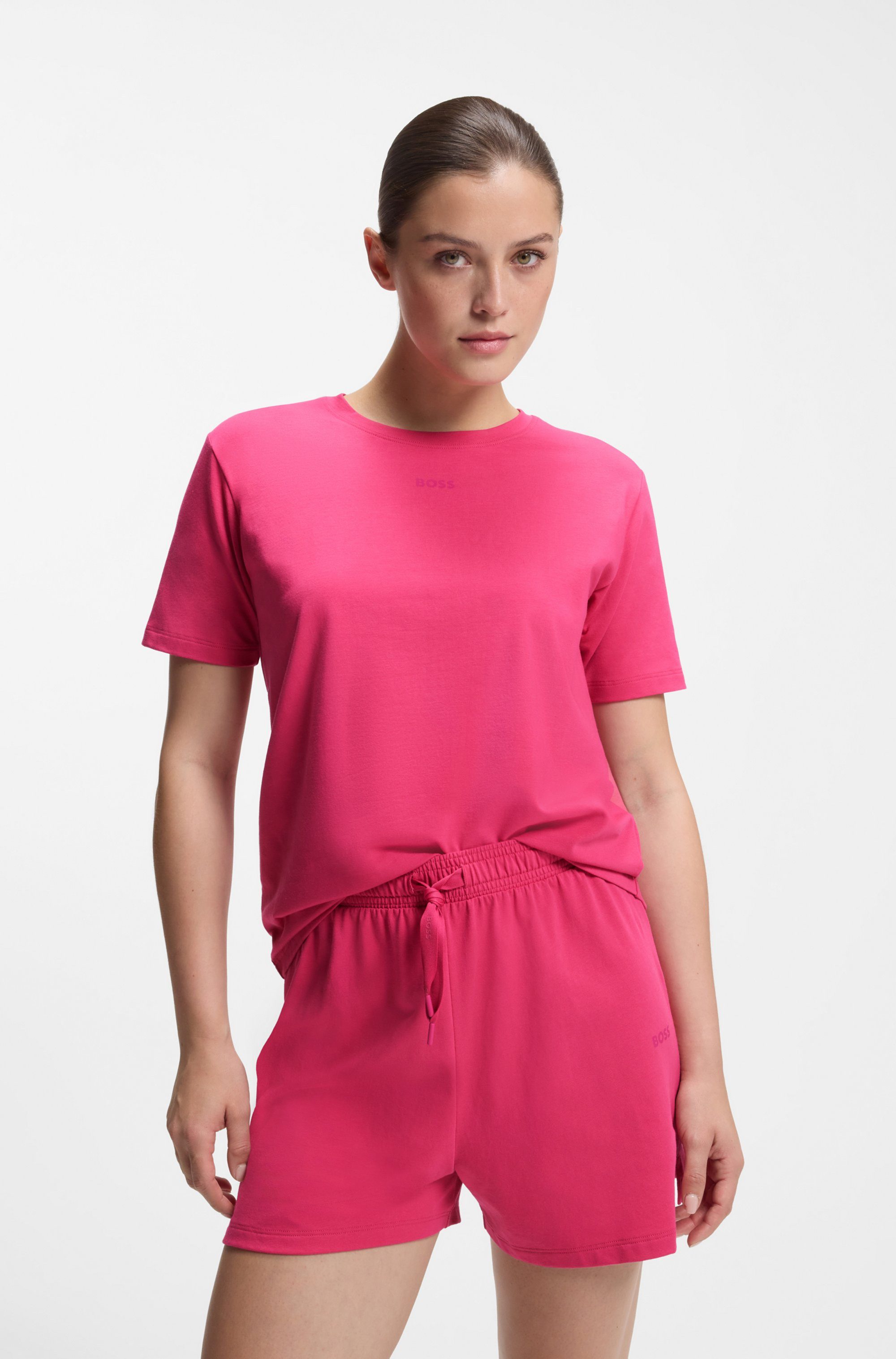 BOSS T-Shirt CI_T-Shirt mit BOSS Logo-Schriftzug & Label günstig online kaufen