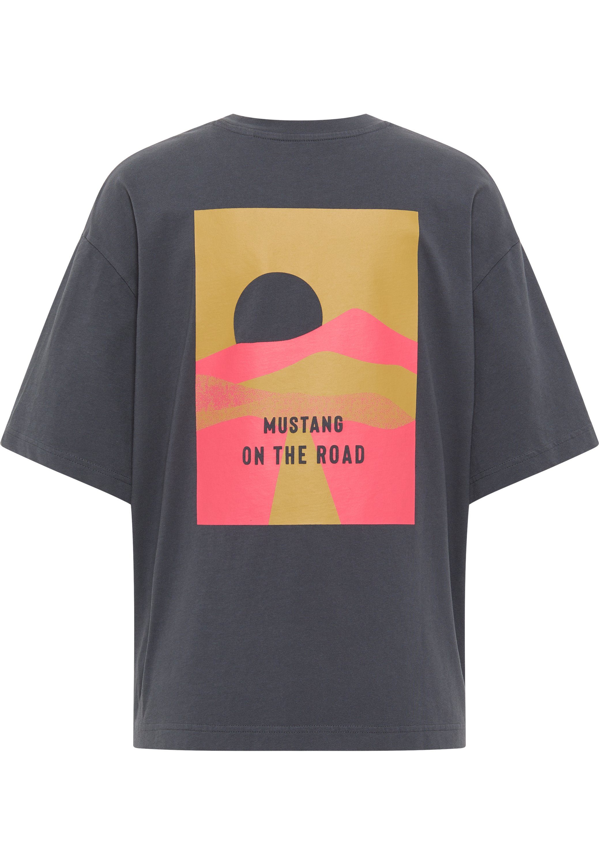 MUSTANG Kurzarmshirt Mustang Print-Shirt T-Shirt