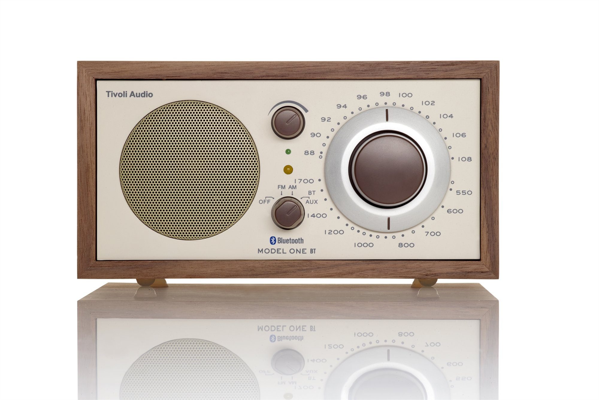 Tivoli Audio Model One BT UKW-Radio (FM-Tuner, Retro-Optik, Bluetooth, Echtholz-Gehäuse, Tisch-Radio, Küchen-Radio)