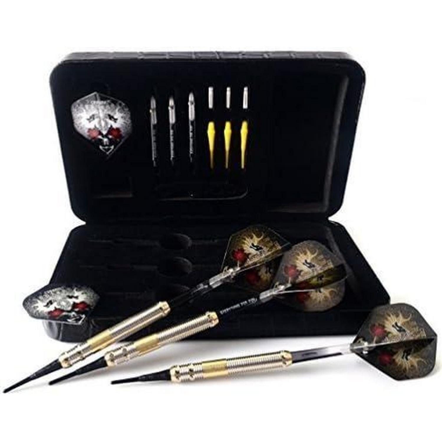 LuxusKollektion Softdarts Dartpfeile Softdart Set Dragon Case 16g B1103