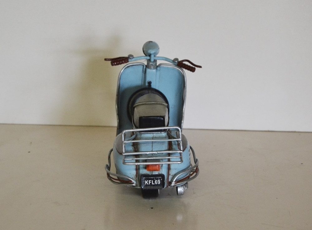 Modèle Réduit Vespa Rétro - Roller Nostalgie, Longueur 33 Cm, Métal Et Boîte - Neuf