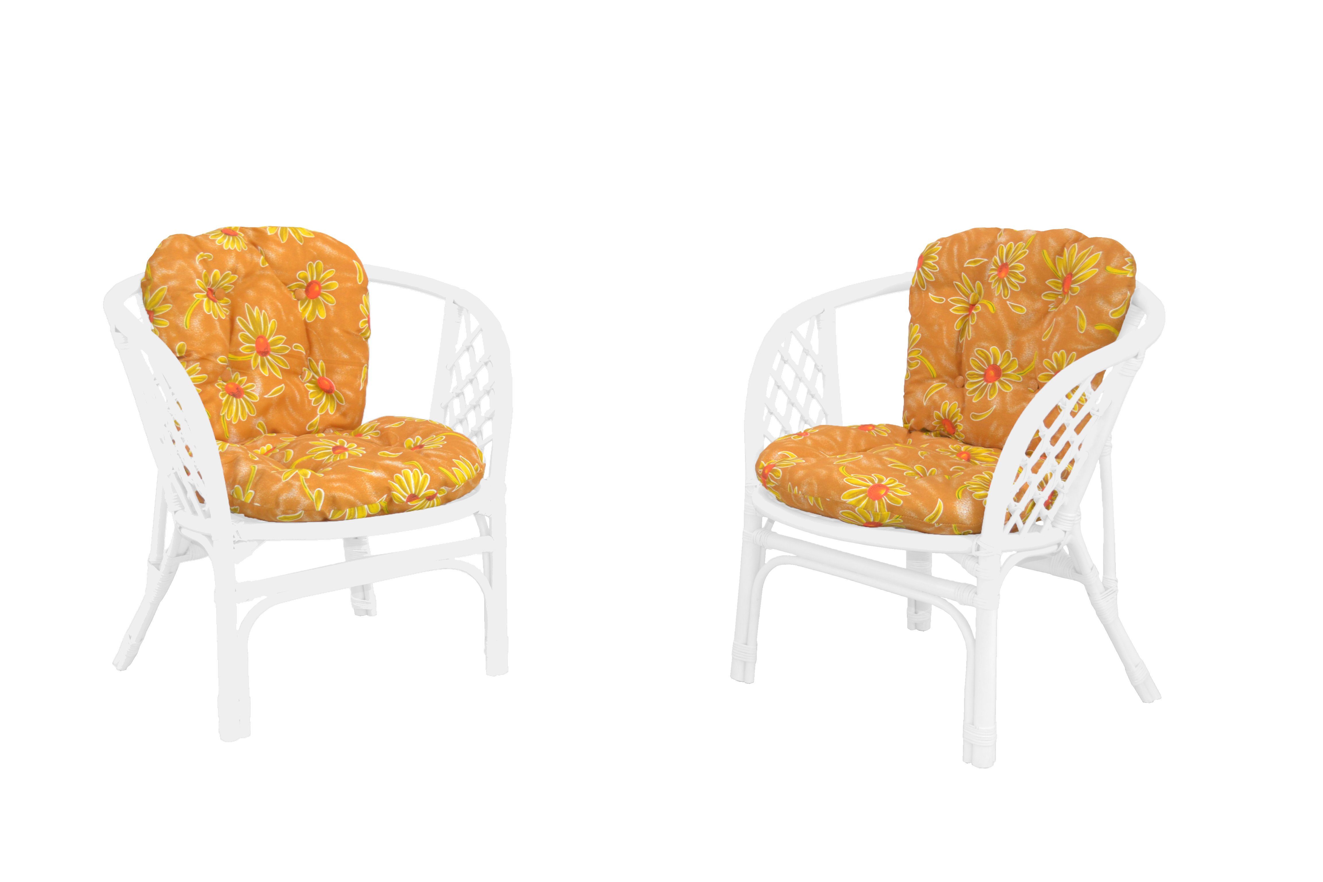 moebel-direkt-online Sitzkissen Sonne 2 Sitz-/Rückenkissen für zwei Sessel | Stuhlkissen