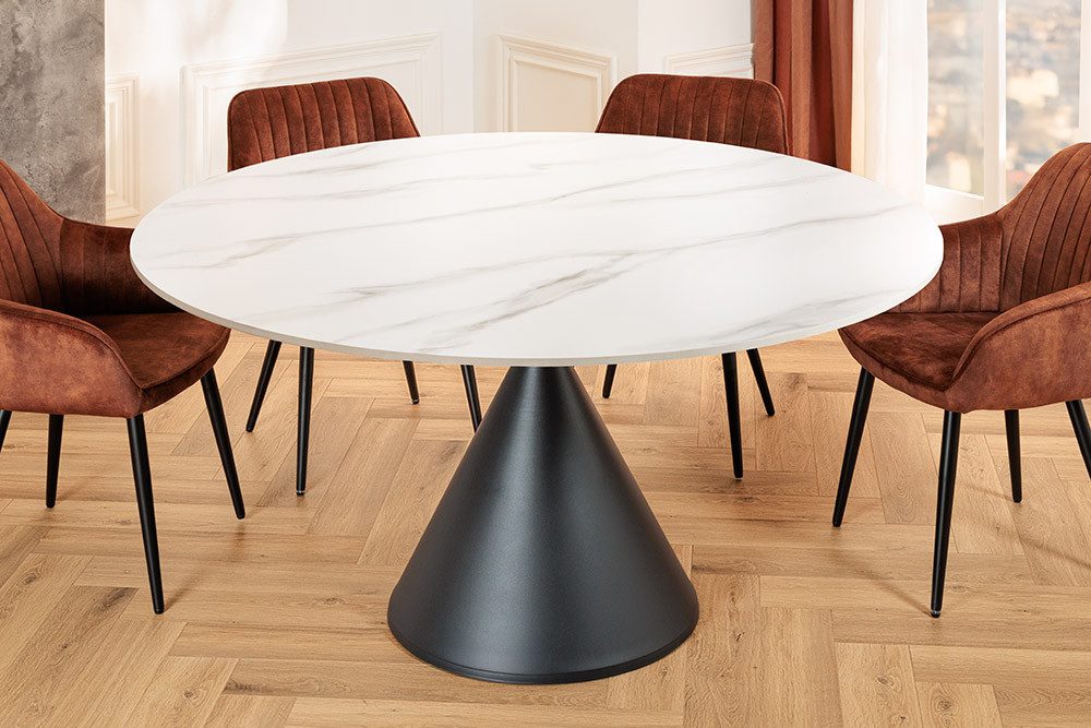 riess-ambiente Esstisch SIGNATURE 135cm weiß/schwarz - günstig online kaufen