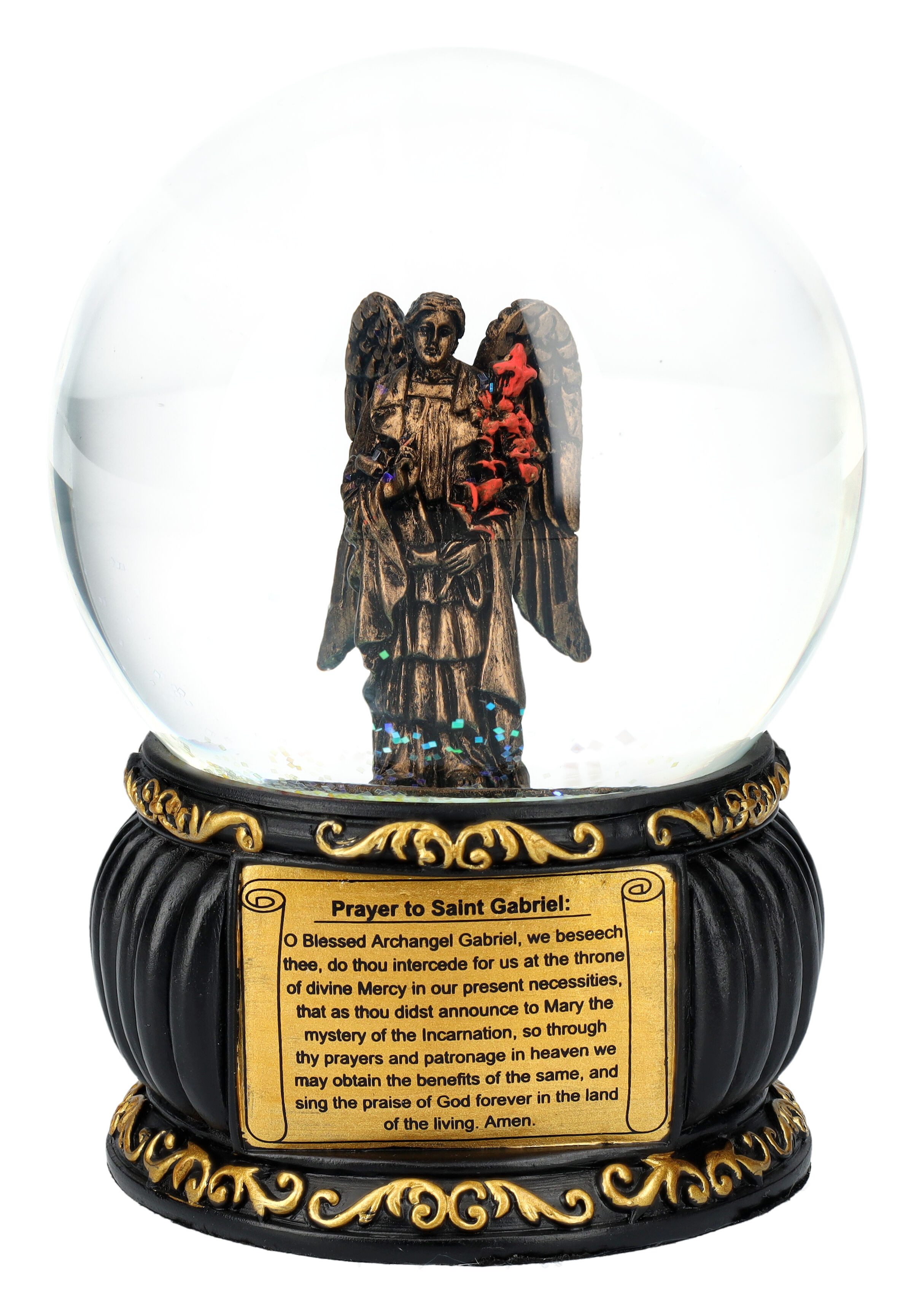Figuren Shop GmbH Schneekugel Schneekugel - Erzengel Gabriel - Fantasy Deko christliche Dekoration
