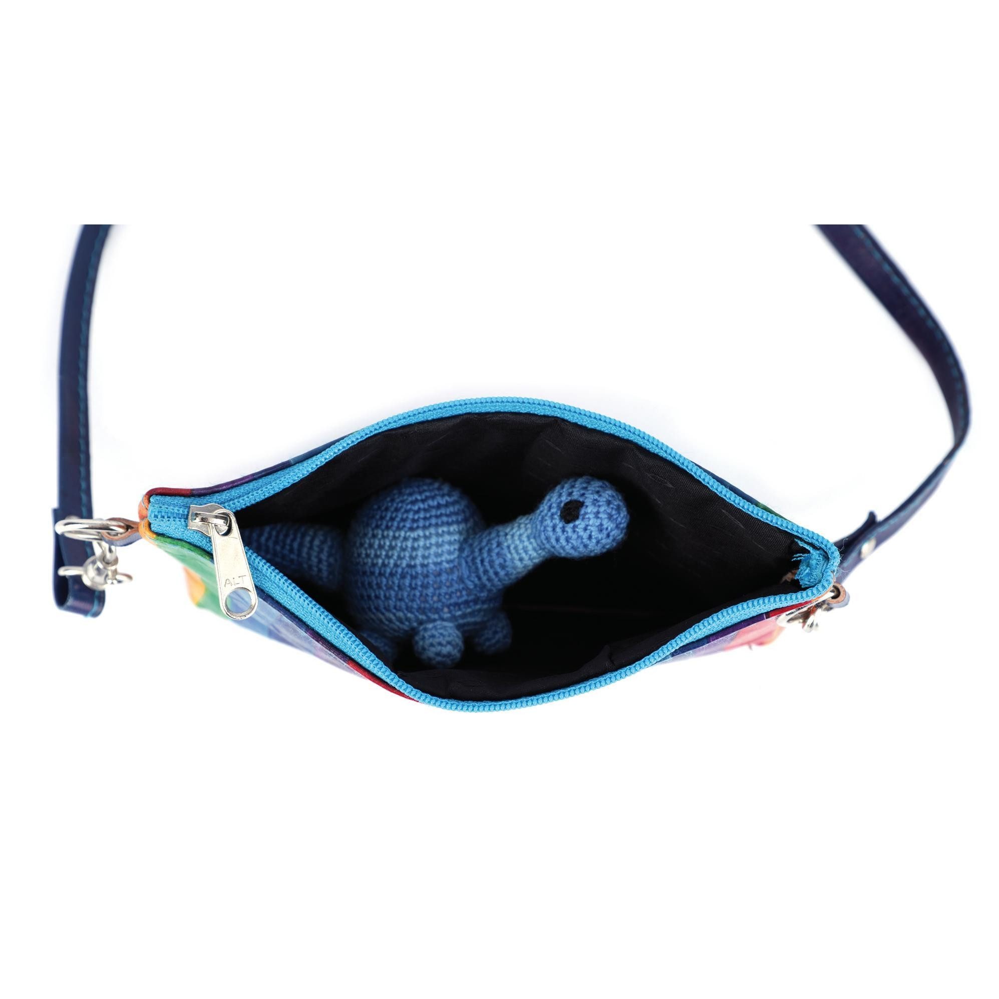 El Puente Handtasche Kleine Tasche "Regenbogen", Handmade, Handmade