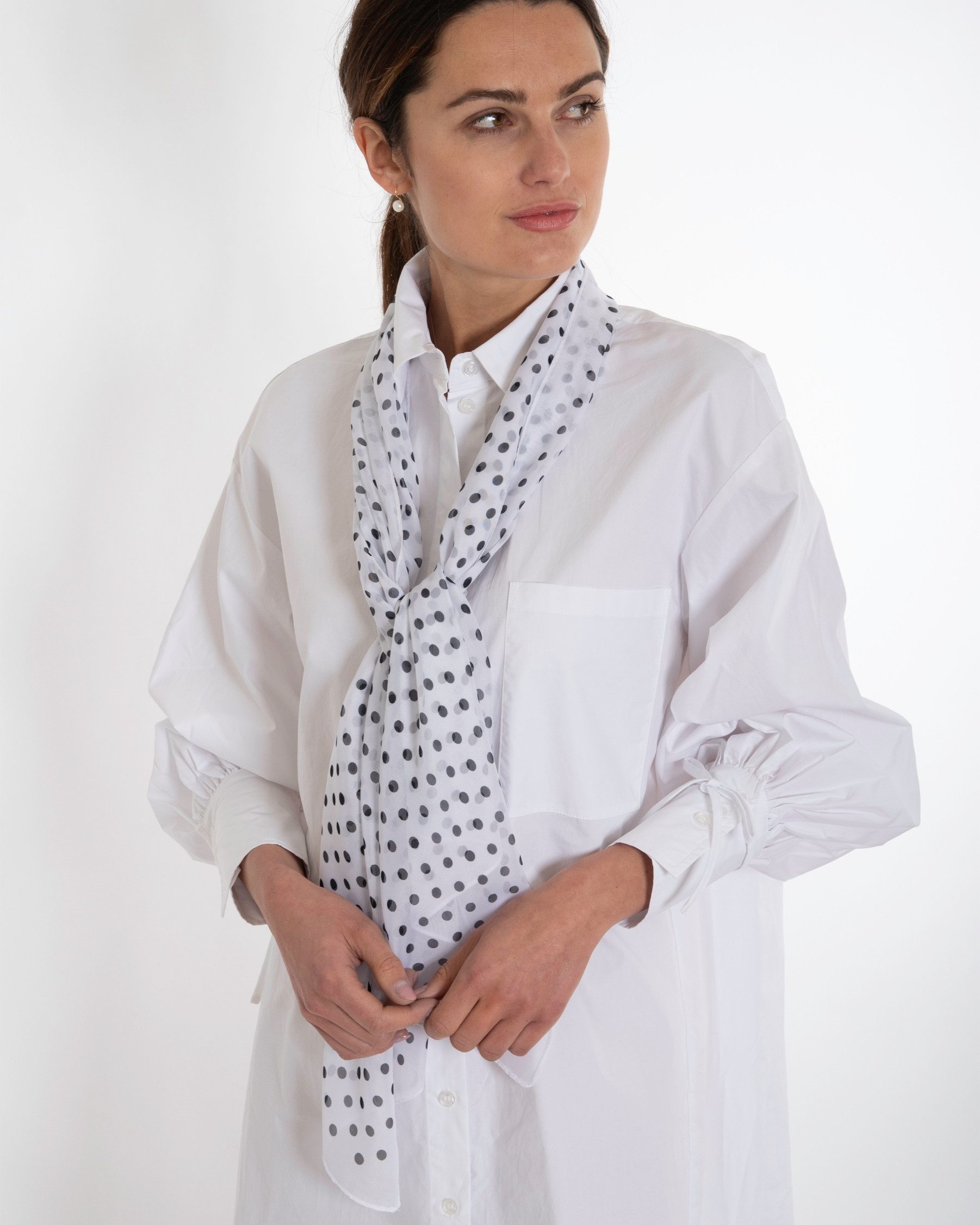 MayTree Modeschal leichter Chiffonschal Damen Polka günstig online kaufen