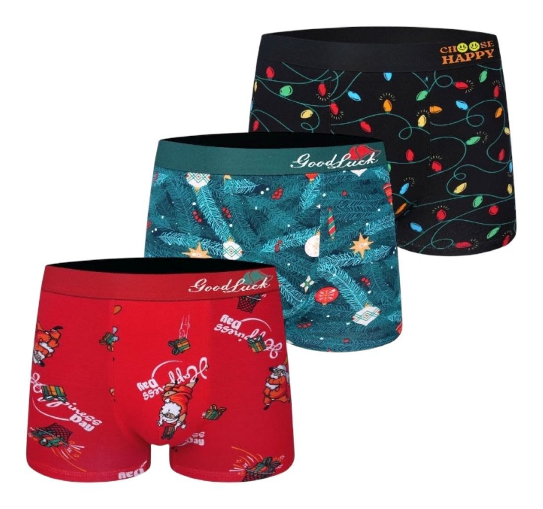 Toker Collection® Boxershorts Weihnachts Boxershort 3er günstig online kaufen