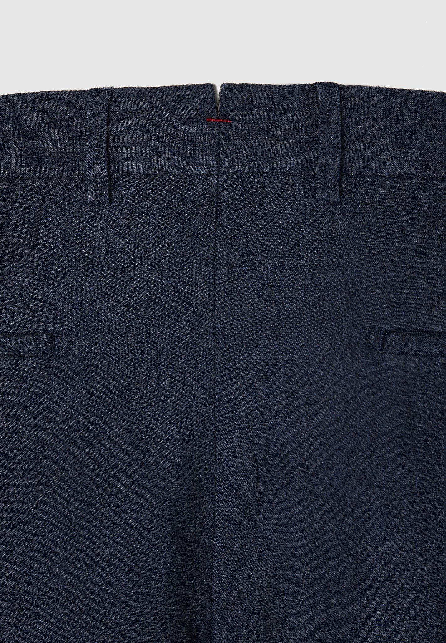 Hiltl Leinenhose Parma I Leinenhose Herren Regular Fit 100 Prozent Leinen, dunkelblau, Premium Leinen Chino aus 100% Leinen, atmungsaktive Sommerhose