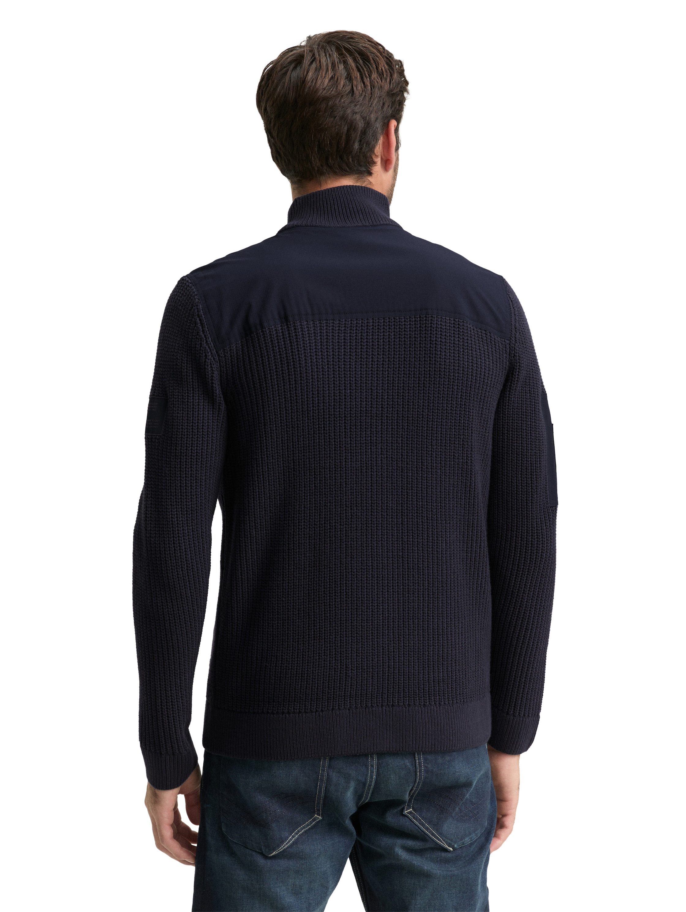 TOM TAILOR Strickjacke mit Logo Stickerei günstig online kaufen