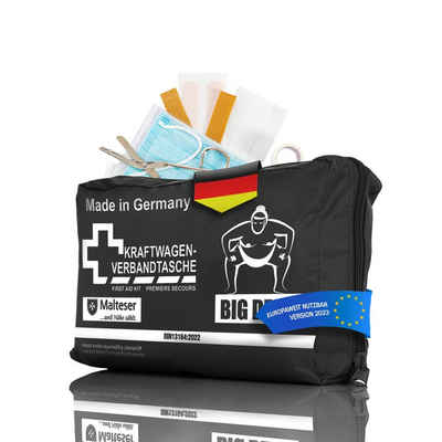 BigDean KFZ-Verbandtasche Verbandskasten MADE IN GERMANY schwarz DIN 13164:2022