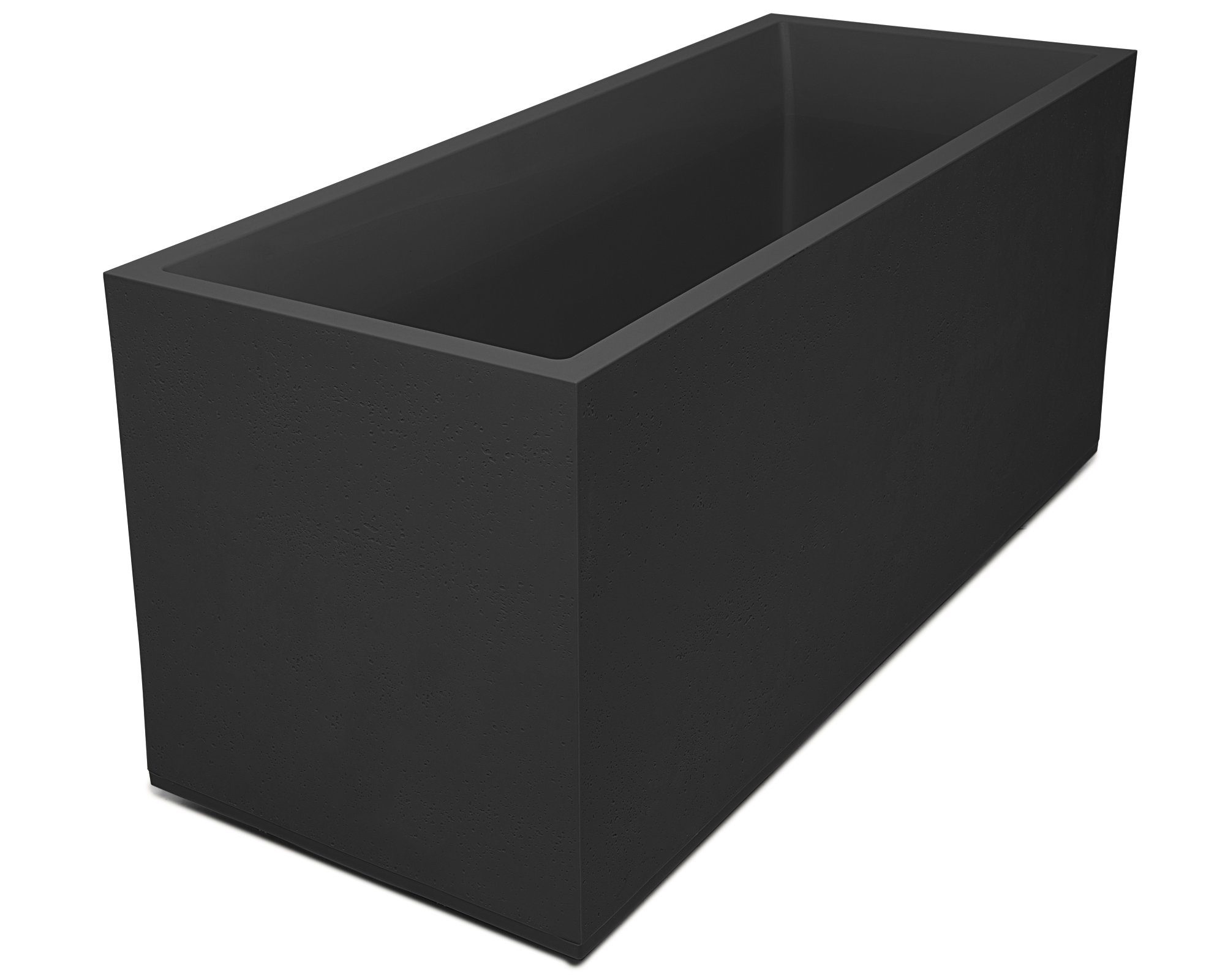 ONDIS24 Blumentopf Ondis24 2 x Pflanzkübel Vulkan, 100+40 Liter Volumen, Blumenkasten mit Wasserspeicher, stapelbar, Balkon, Blumenkübel