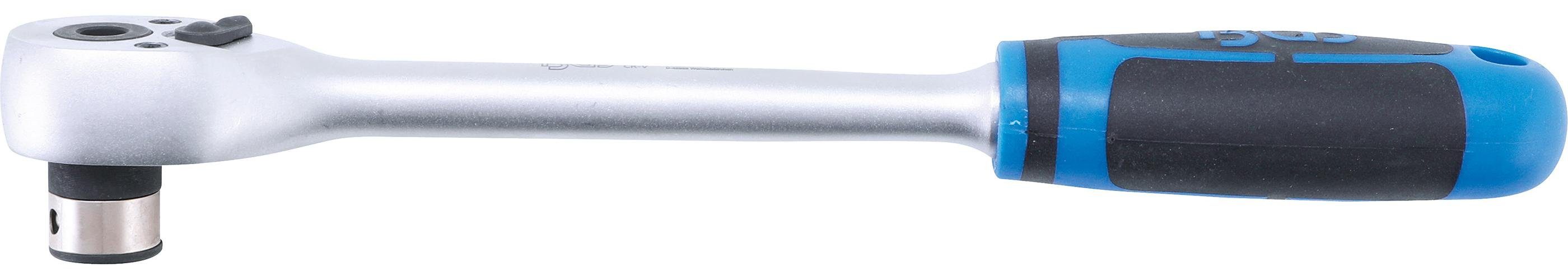 BGS technic Umschaltknarre Bit-Knarre, lang, 240 mm mm Innensechskant (3/8), extra Abtrieb 10