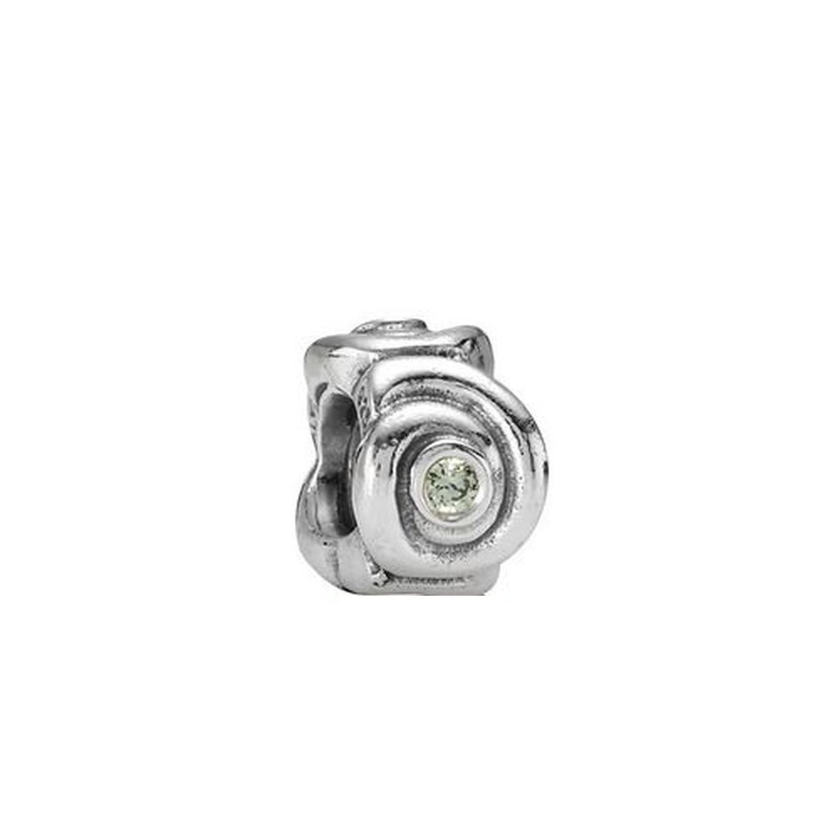 Pandora Charm-Einhänger Pandora Charm Wirbel Hellgrüner Zirkonia Sterling-Silber 790318CZP