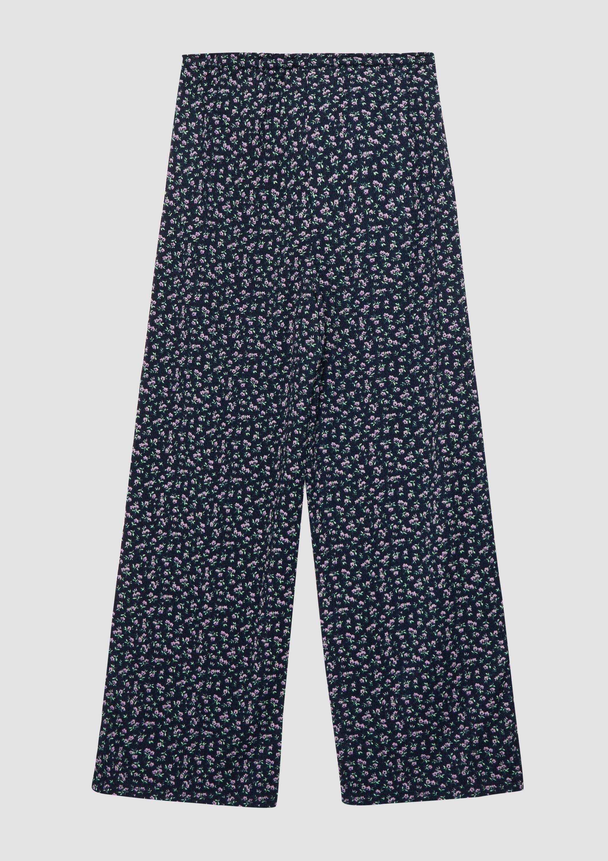 s.Oliver Chinos Leggings WIDE LEG Wide-Leg-Hose aus Crêpe-Jersey
