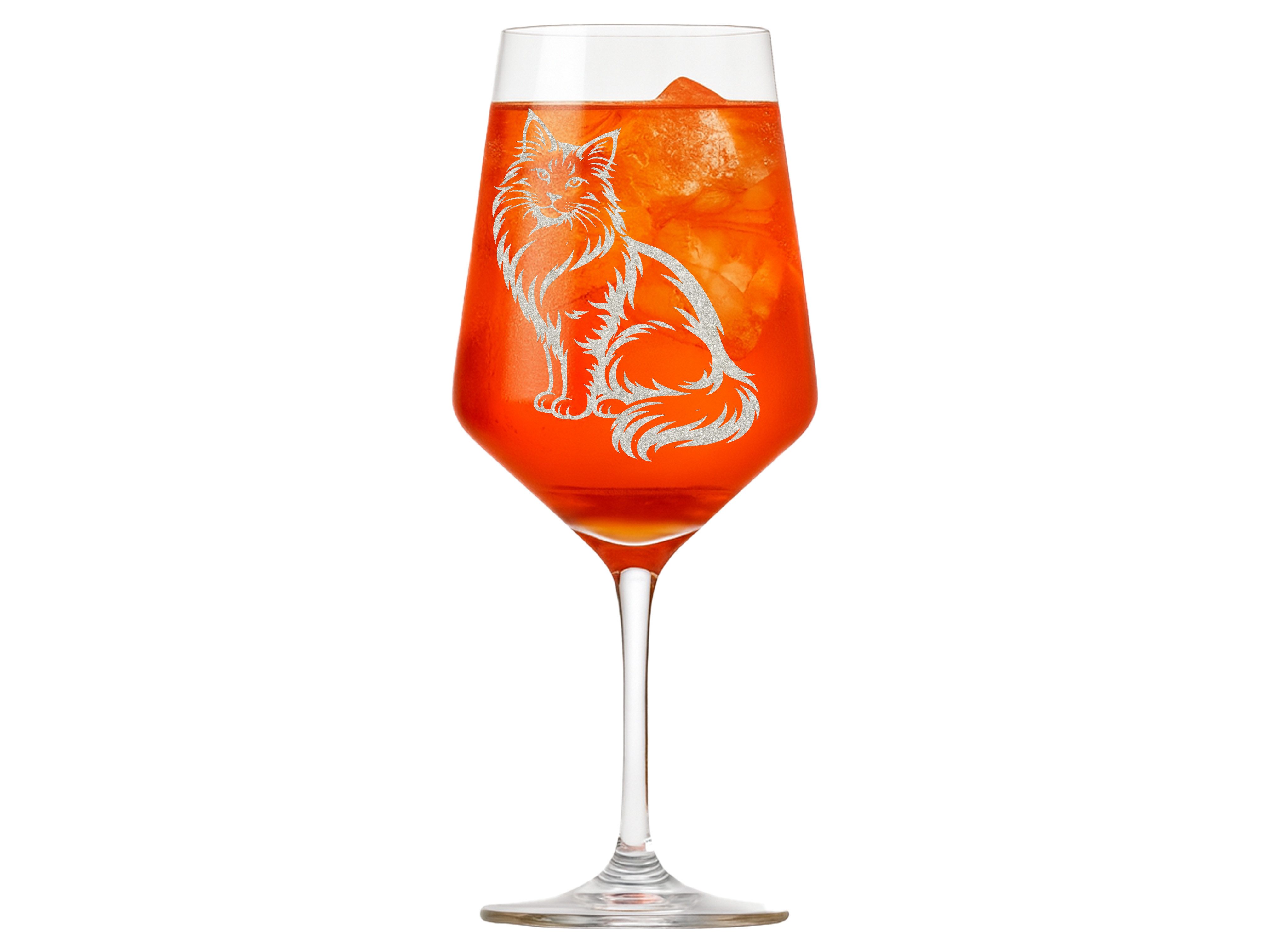Valhalla Weinglas Maine-Coon Katze Gravur 350 ml spülmaschinenfest, 1-tlg., Glas, Atemberaubende Darstellung