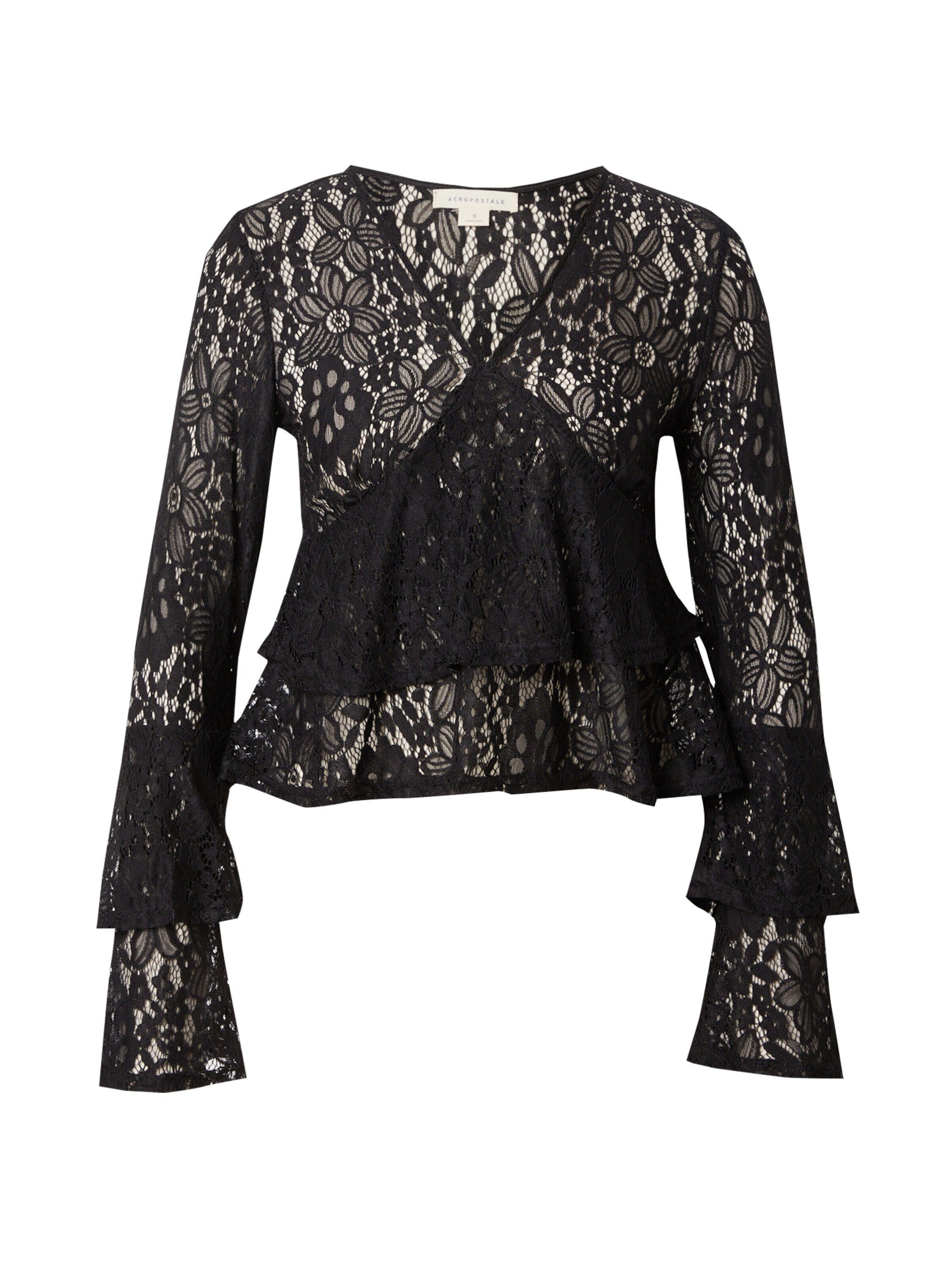 AÈROPOSTALE Langarmbluse (1-tlg) Volant