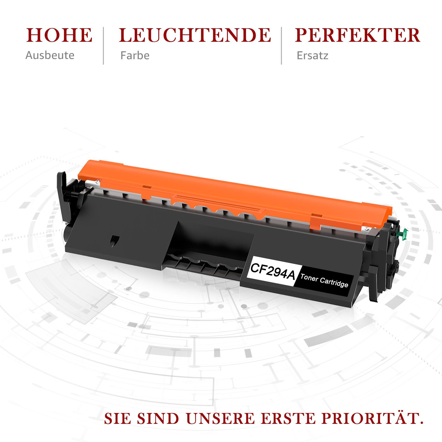 Toner Kingdom Tonerpatrone Druckerpatrone HP für CF294A Ersatz 94A