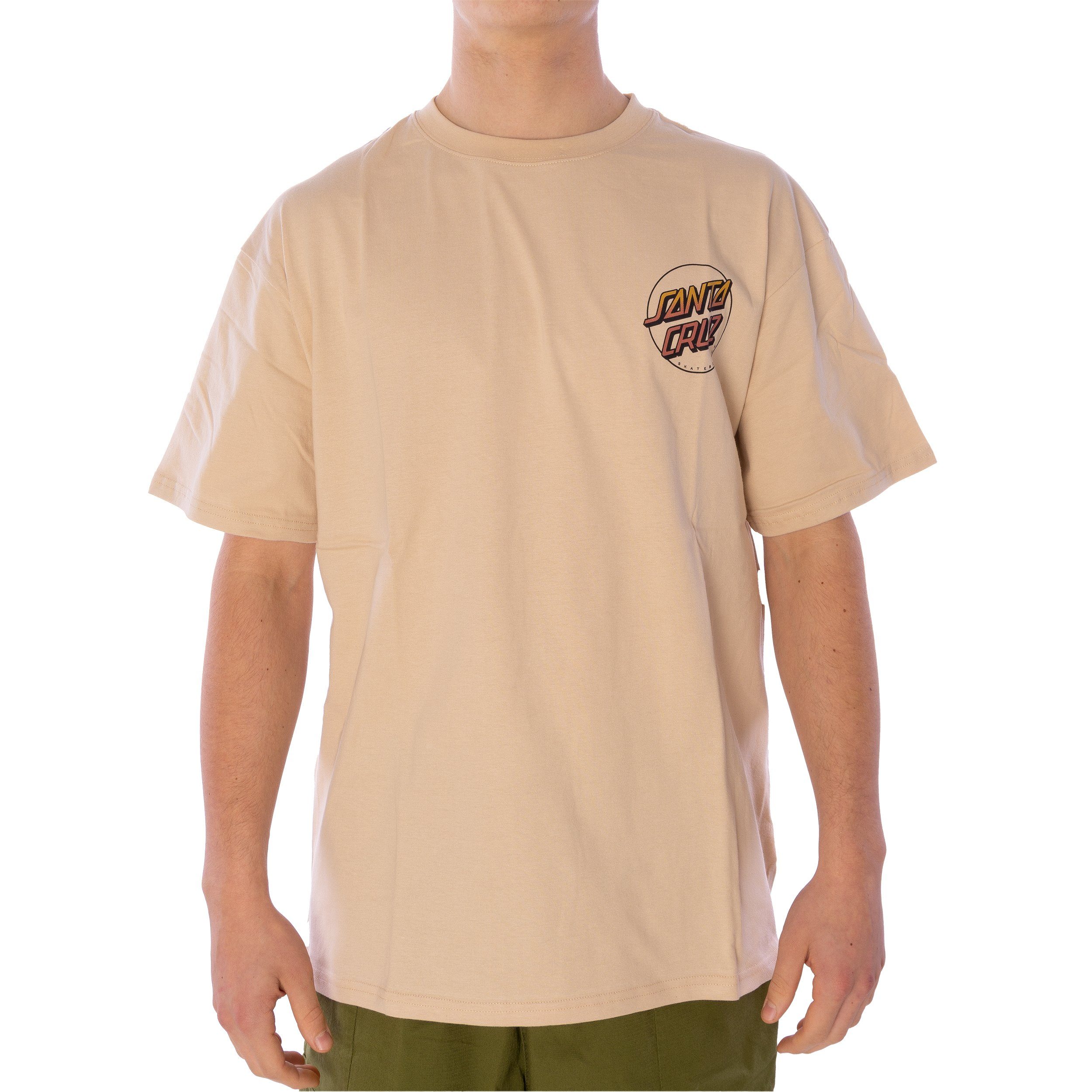 Santa Shirt oat T-Shirt Cruz T-Shirt Gender Herren (1-tlg) Perspectiv Santa Cruz All