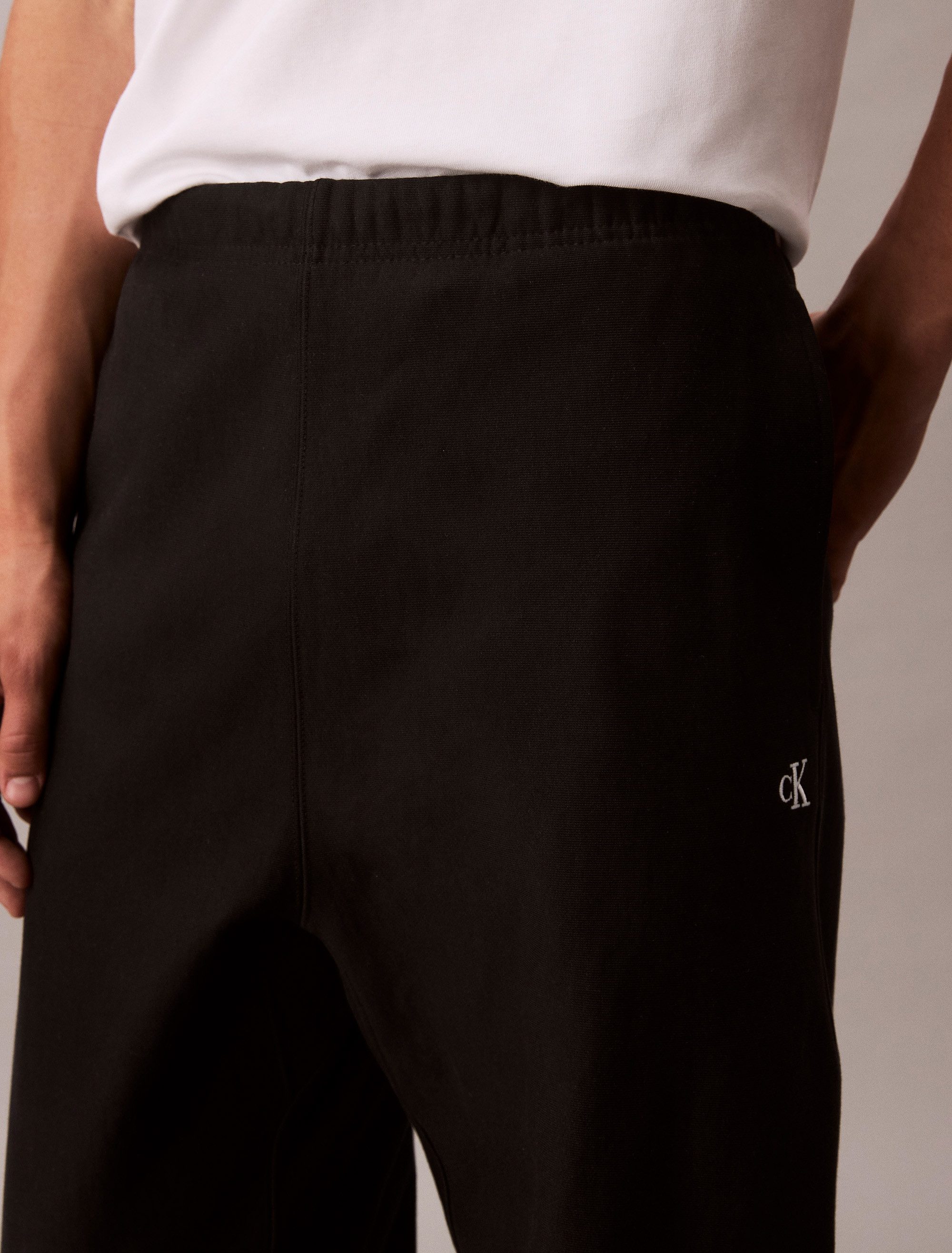 Calvin Klein Jeans Sweathose PREMIUM TERRY MONOGRAM JOGGER Mit elastischem Bund