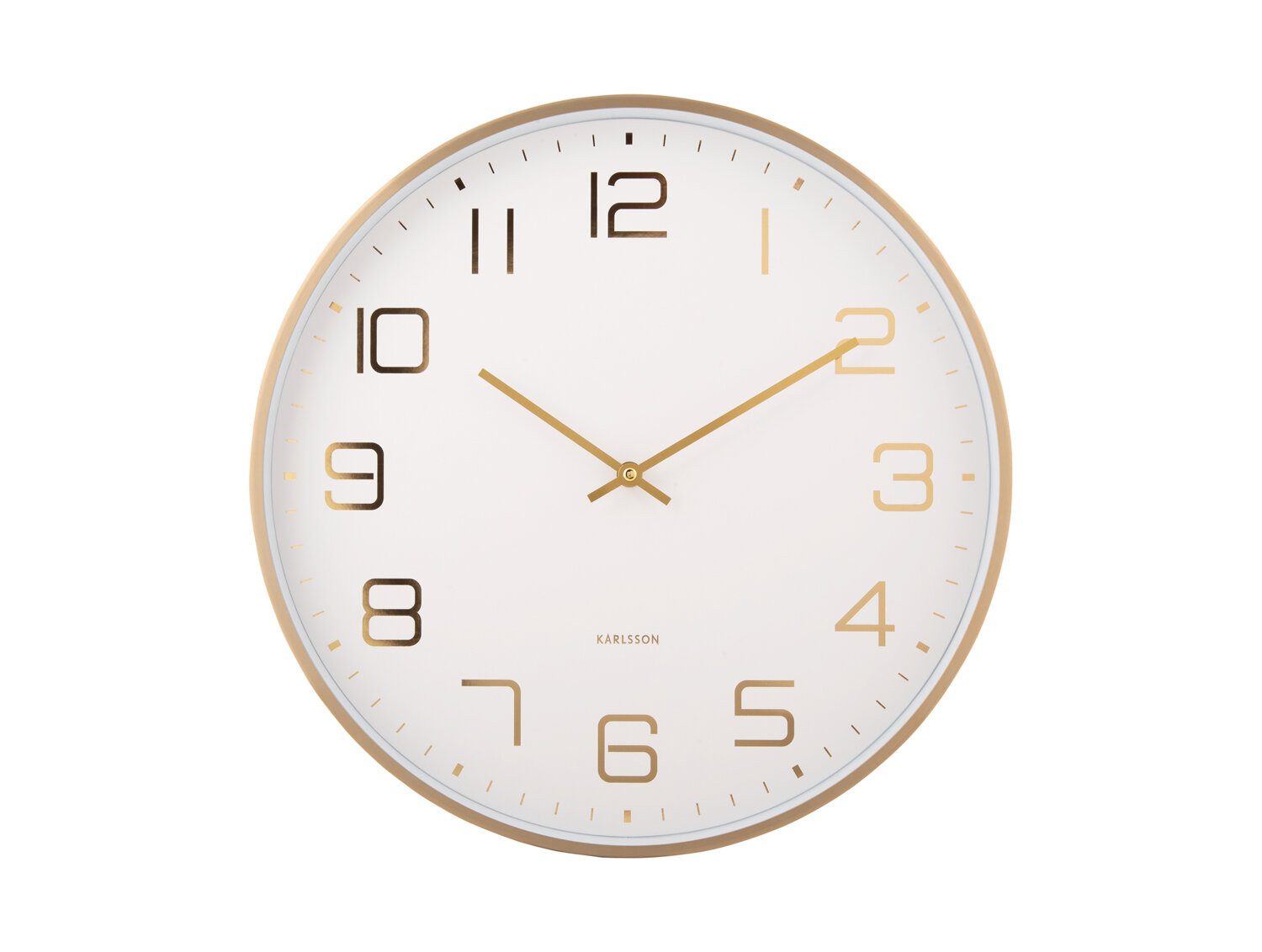 Karlsson Wanduhr Wanduhr ELEGANCE GLOW, Ø 40 cm