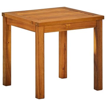 vidaXL Wellnessliege Sonnenliege mit Tisch Akazie Massivholz und Textilene Gartenliege Holz