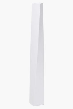 VIVANNO Bodenvase Bodenvase Standvase Fiberglas Weiß Matt HYDRON - 11x11x100 cm