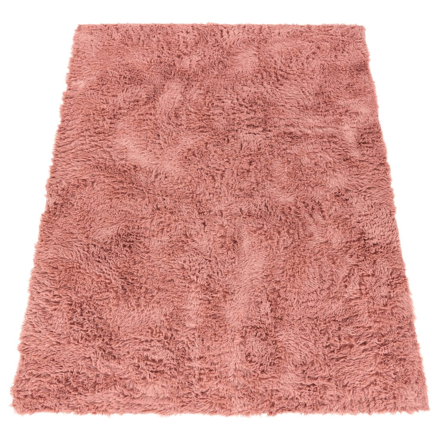 KADIMA DESIGN Teppich waschbar Unifarben Schlafzimmer Hochflor Teppich Shaggy, Rechteckig, Höhe: 37 mm, Florhöhe: 33 mm, 100% Polyester, Läufer, 60x100cm, Fuchs – Bild 2 von 5