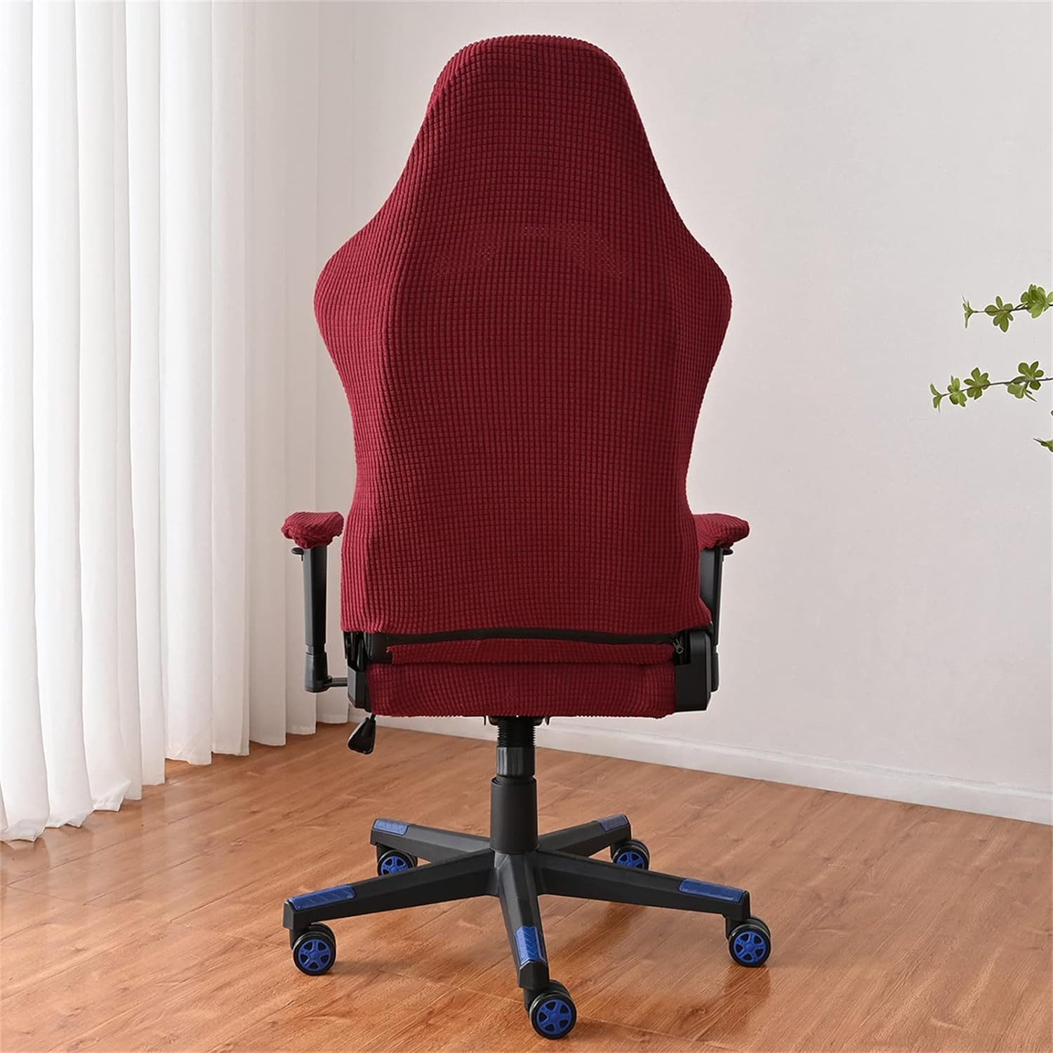 Agger Bürostuhlhusse 4Stk Gaming Stuhl Bezug Waschbar,Waschbar Gaming Stuhl Bezug, Gaming Stuhlhussen, Gaming Stuhlbezüge Anti-Rutsch