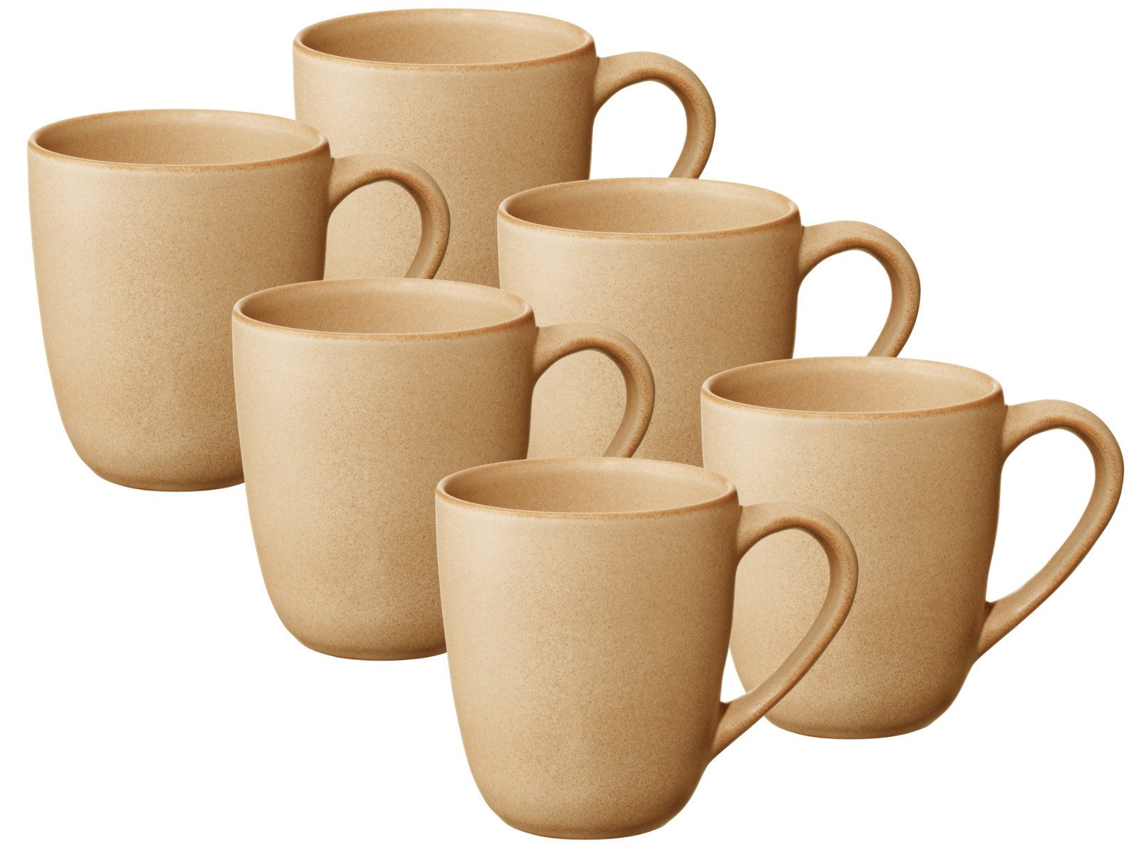 ASA SELECTION Geschirr-Set Saisons Henkelbecher almond 0,25l Set6, Steinzeug, Geschirr