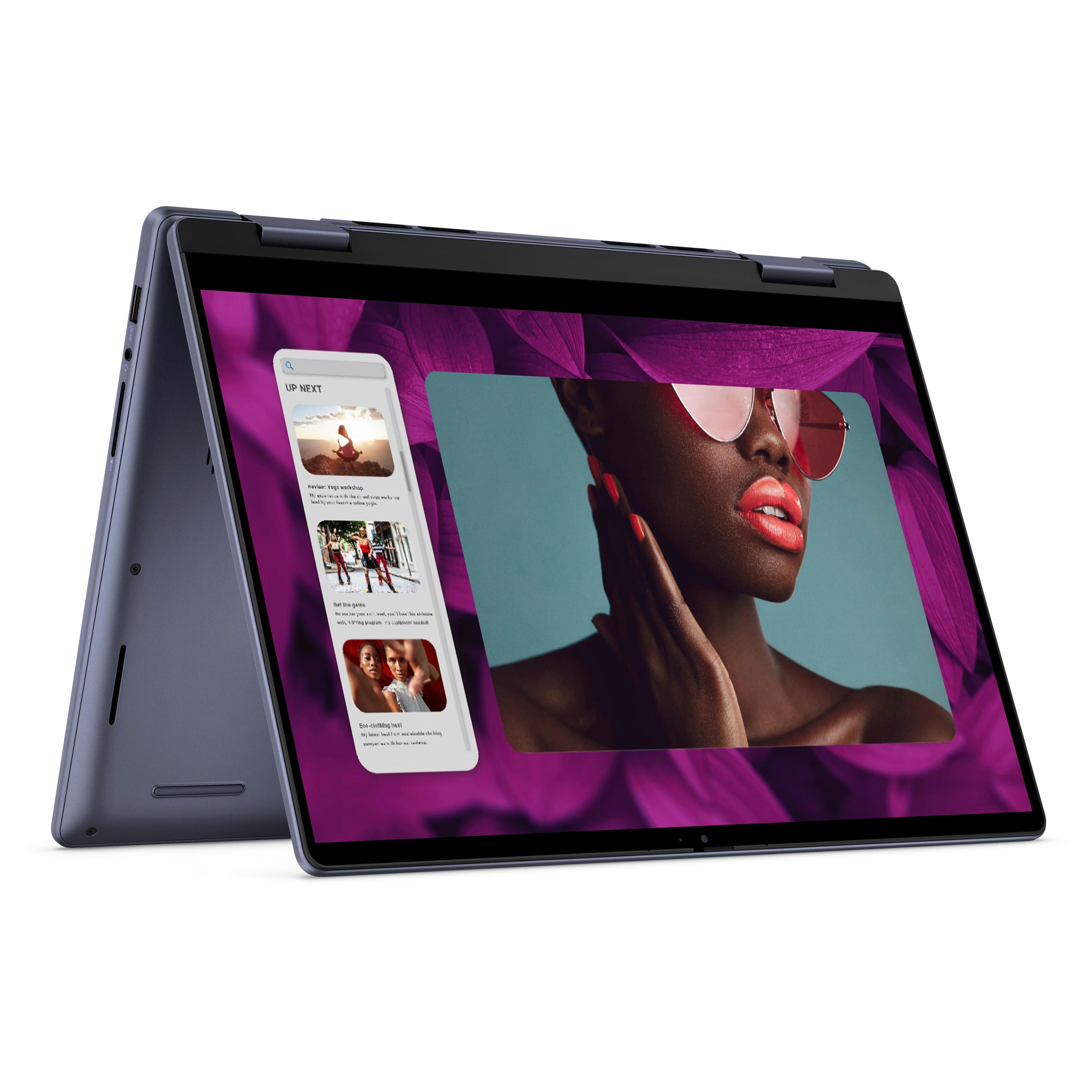 Dell Inspiron 14 2-in-1 7445 Convertible Notebook (35,6 cm/14 Zoll, AMD 8640HS, Radeon 760M, 500 GB SSD, Convertible)