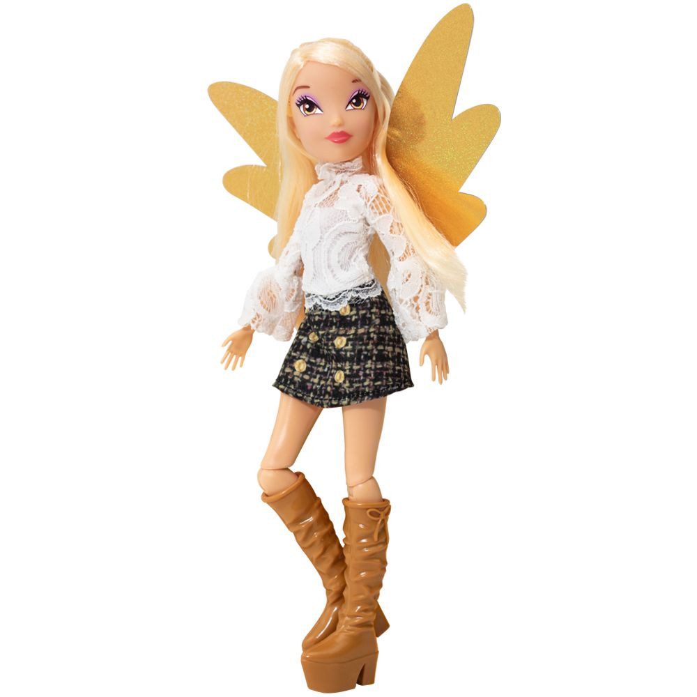 Winx Club Anziehpuppe Stella Magic Reveal Puppe Winx Club Mit austauschbaren Flügeln – Bild 4 von 5