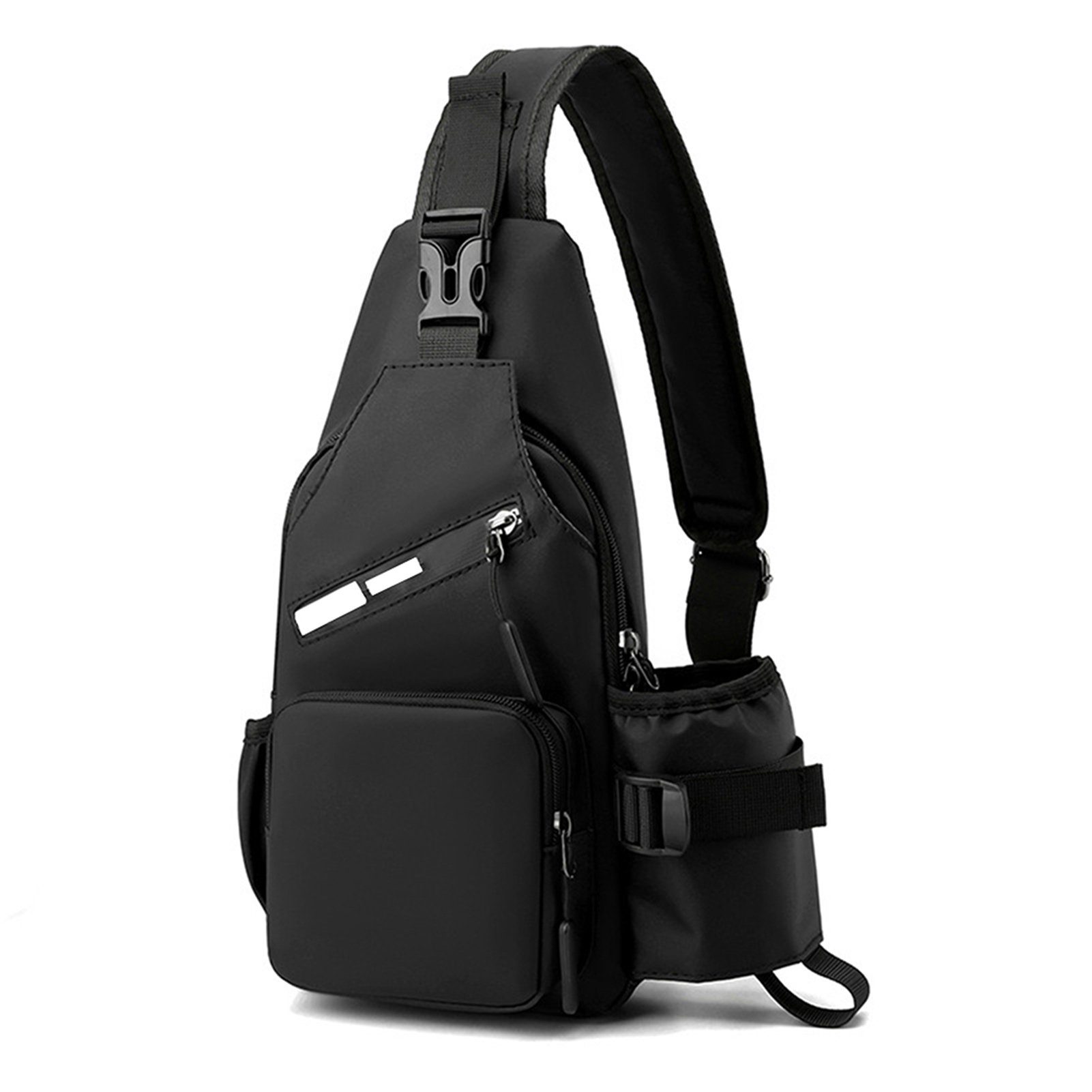 Blusmart Sporttasche Herren-Brusttasche Mit Wasserflaschentasche, Multifunktionaler black